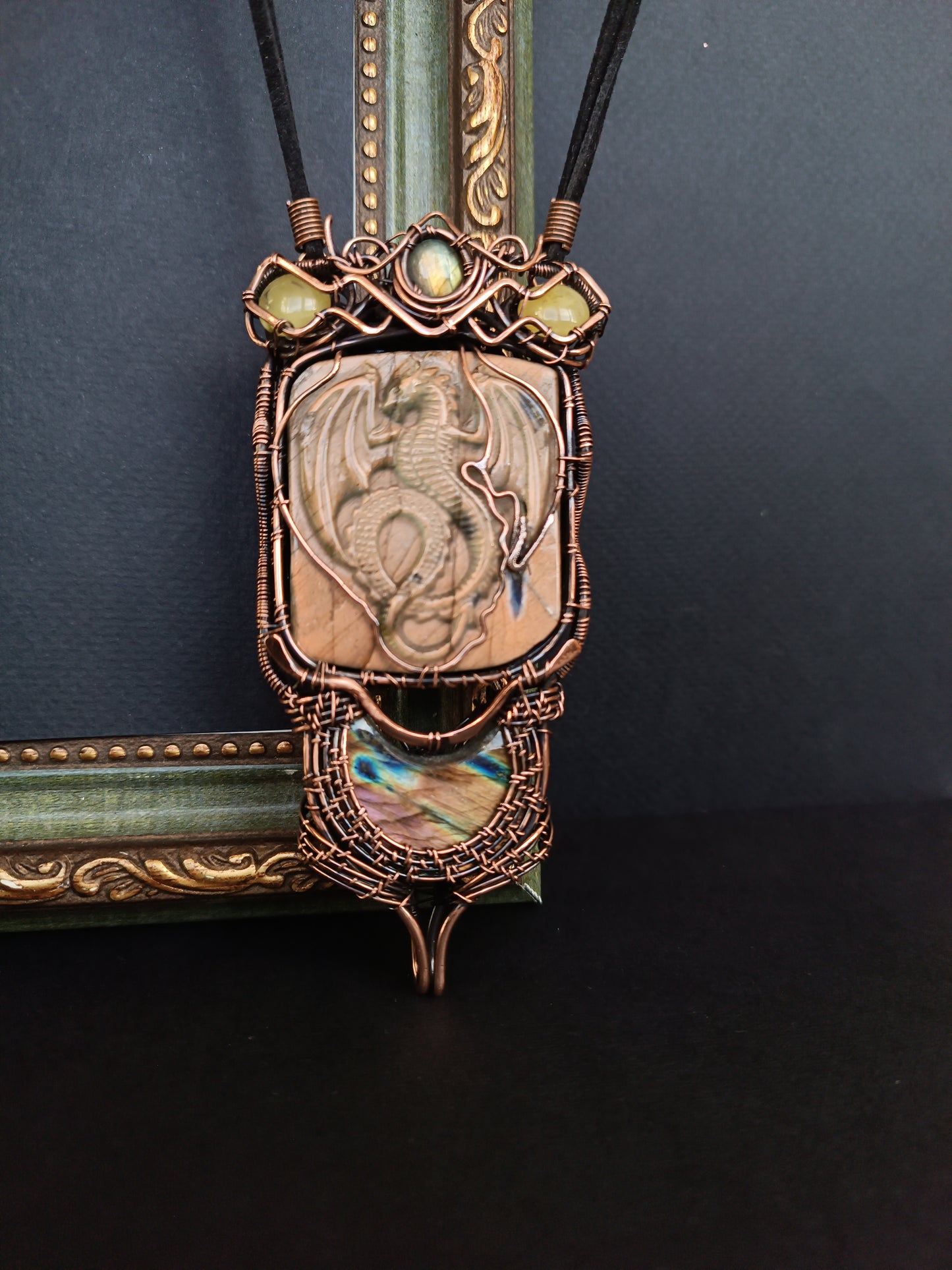 Golden Dragon Statement necklace