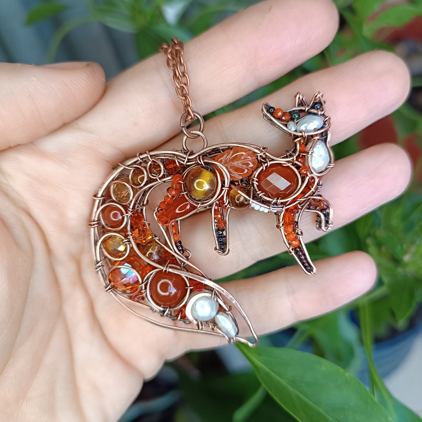 For Malcolm. Fox pendant