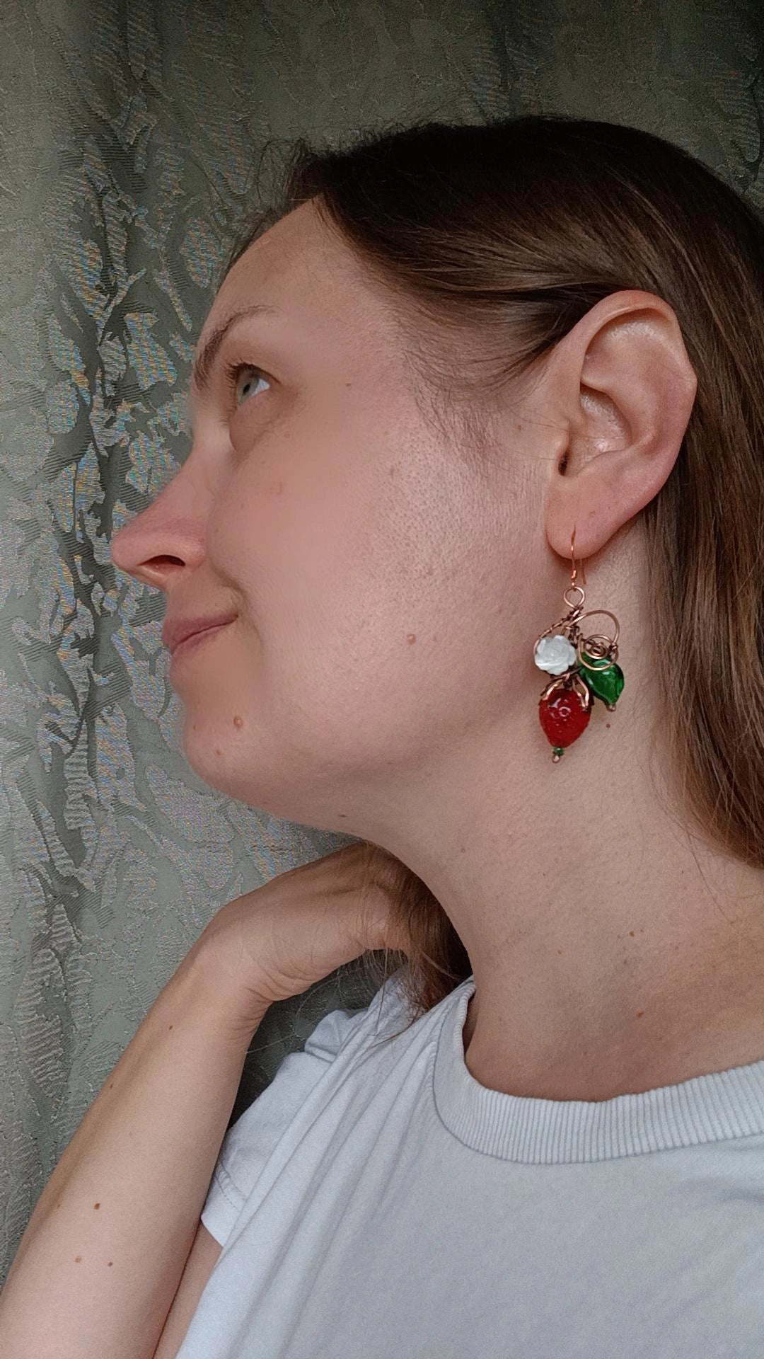 Strawberry SET (earrings+necklace)