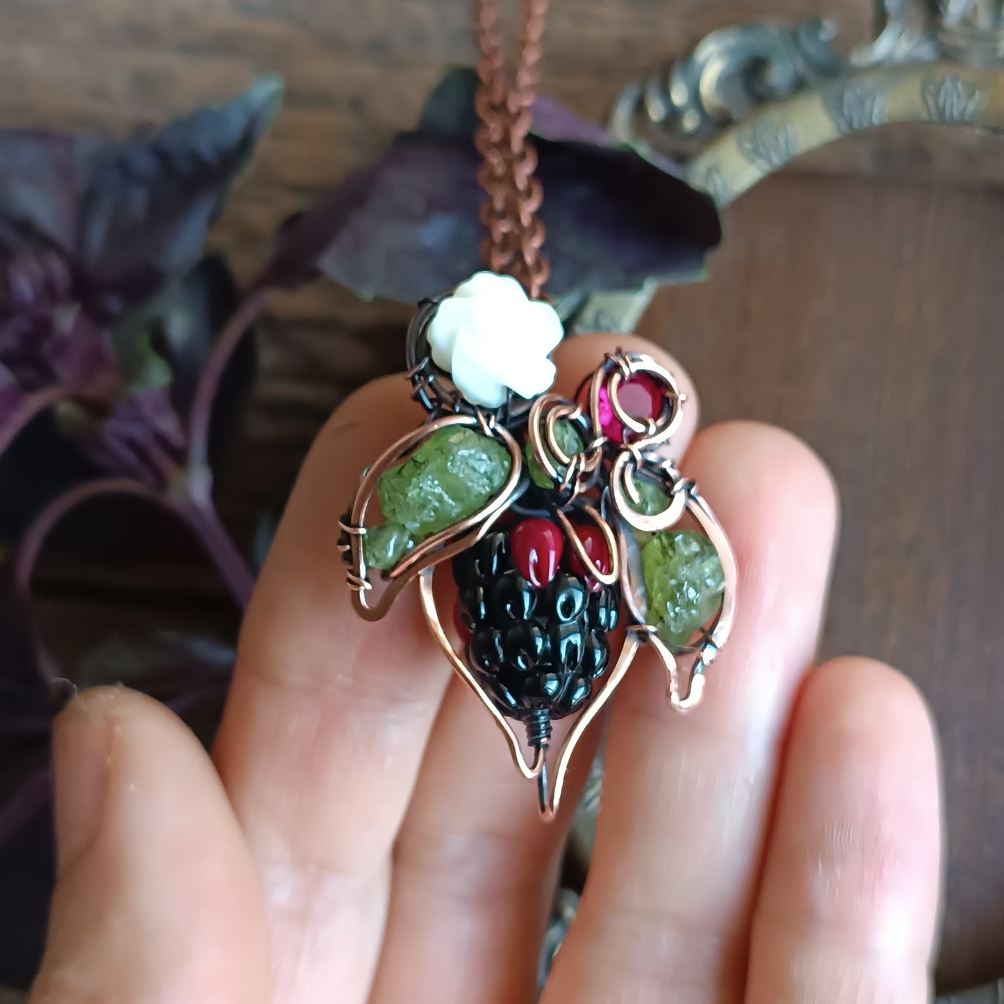 Blackberry necklace