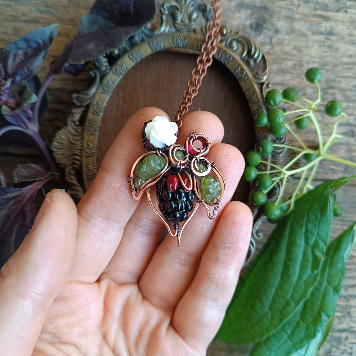 Blackberry necklace