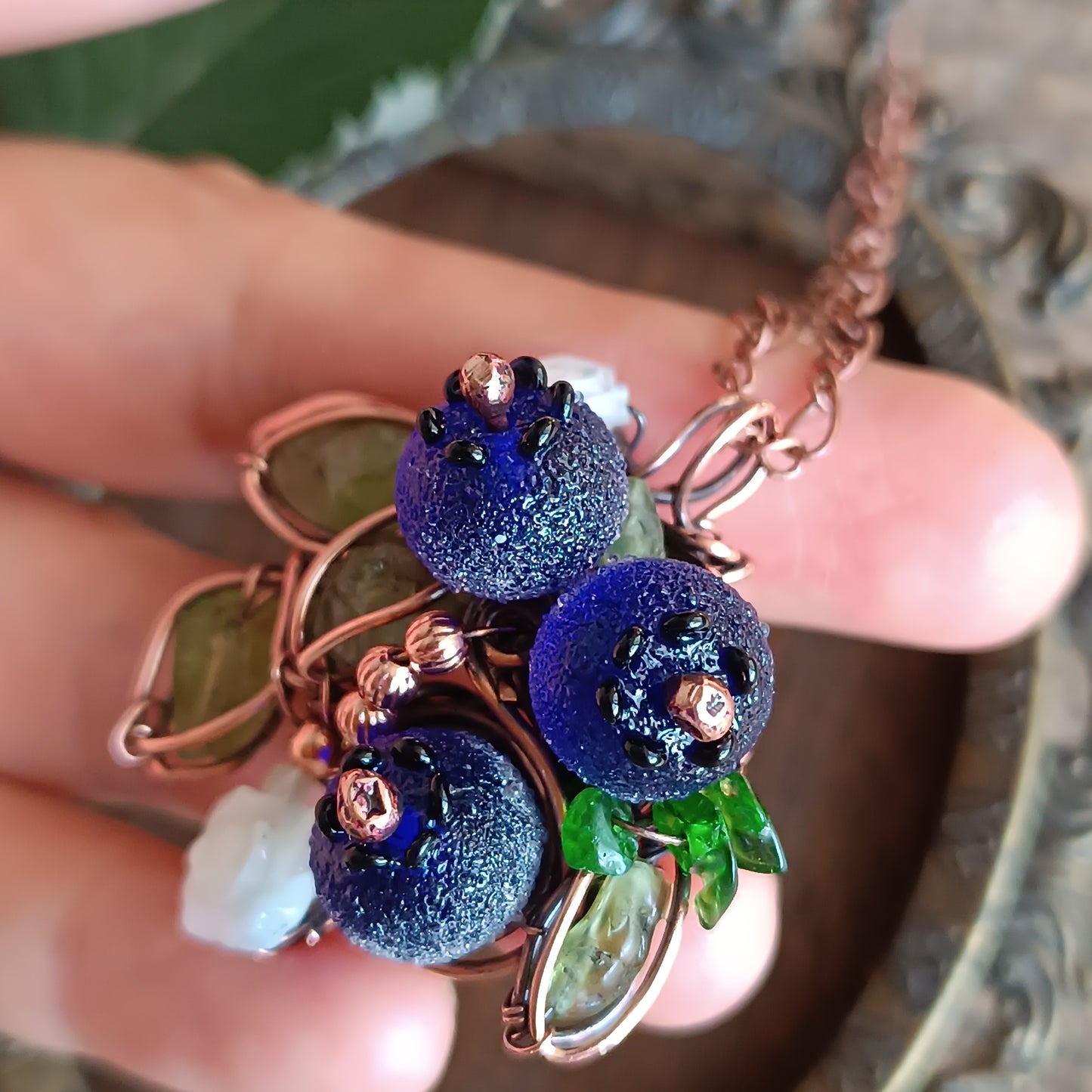 Blueberry necklace