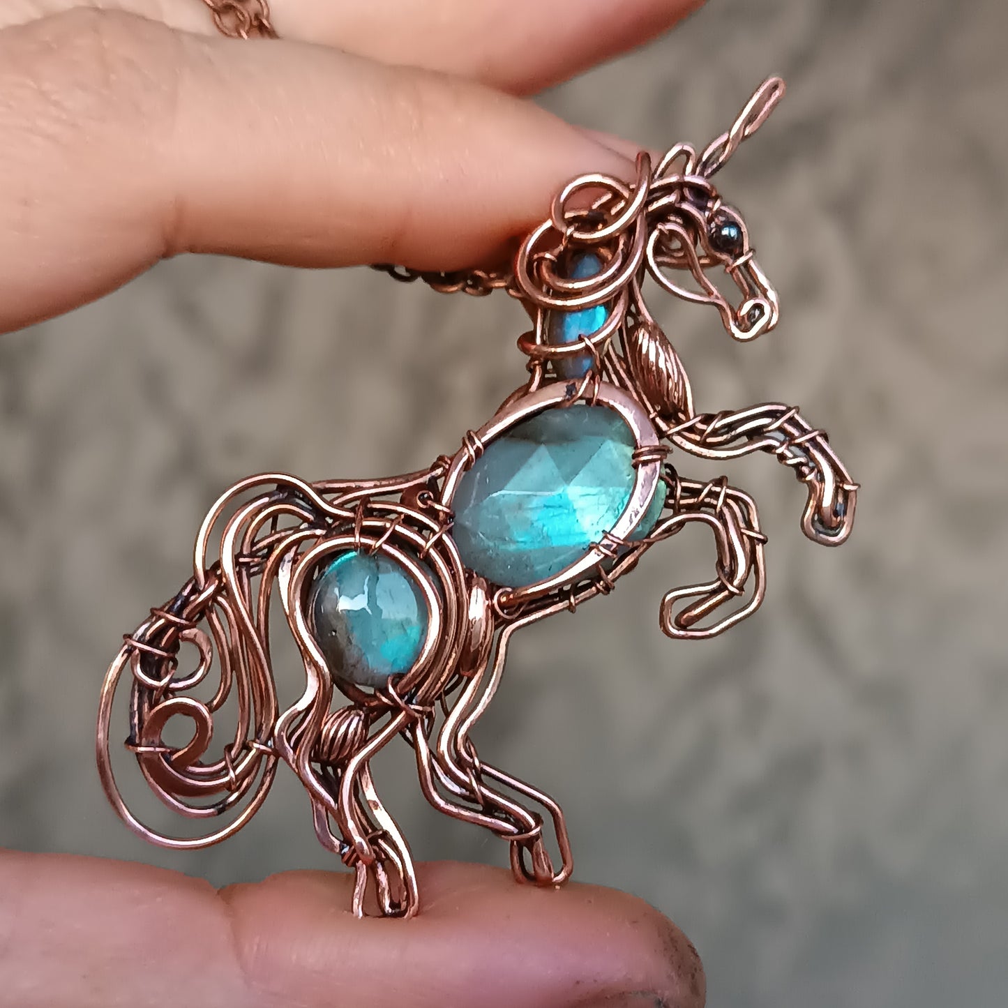 Morning breeze the young Unicorn necklace