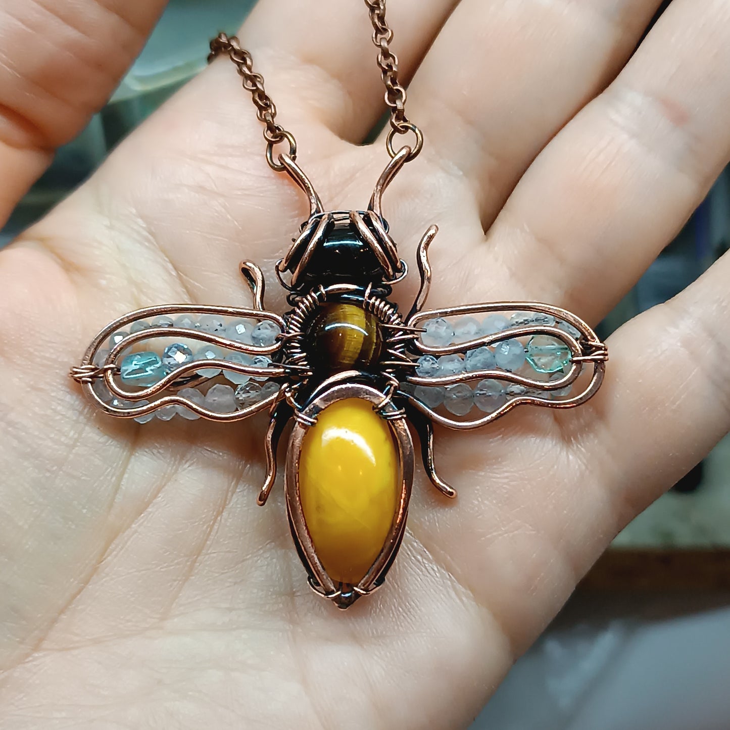 Honey bee pendant