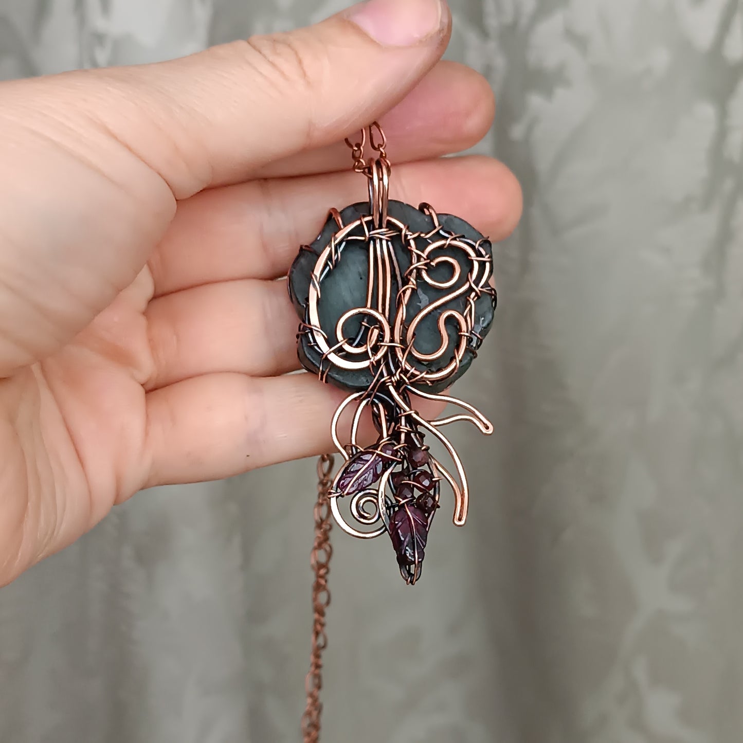 Empress rose pendant