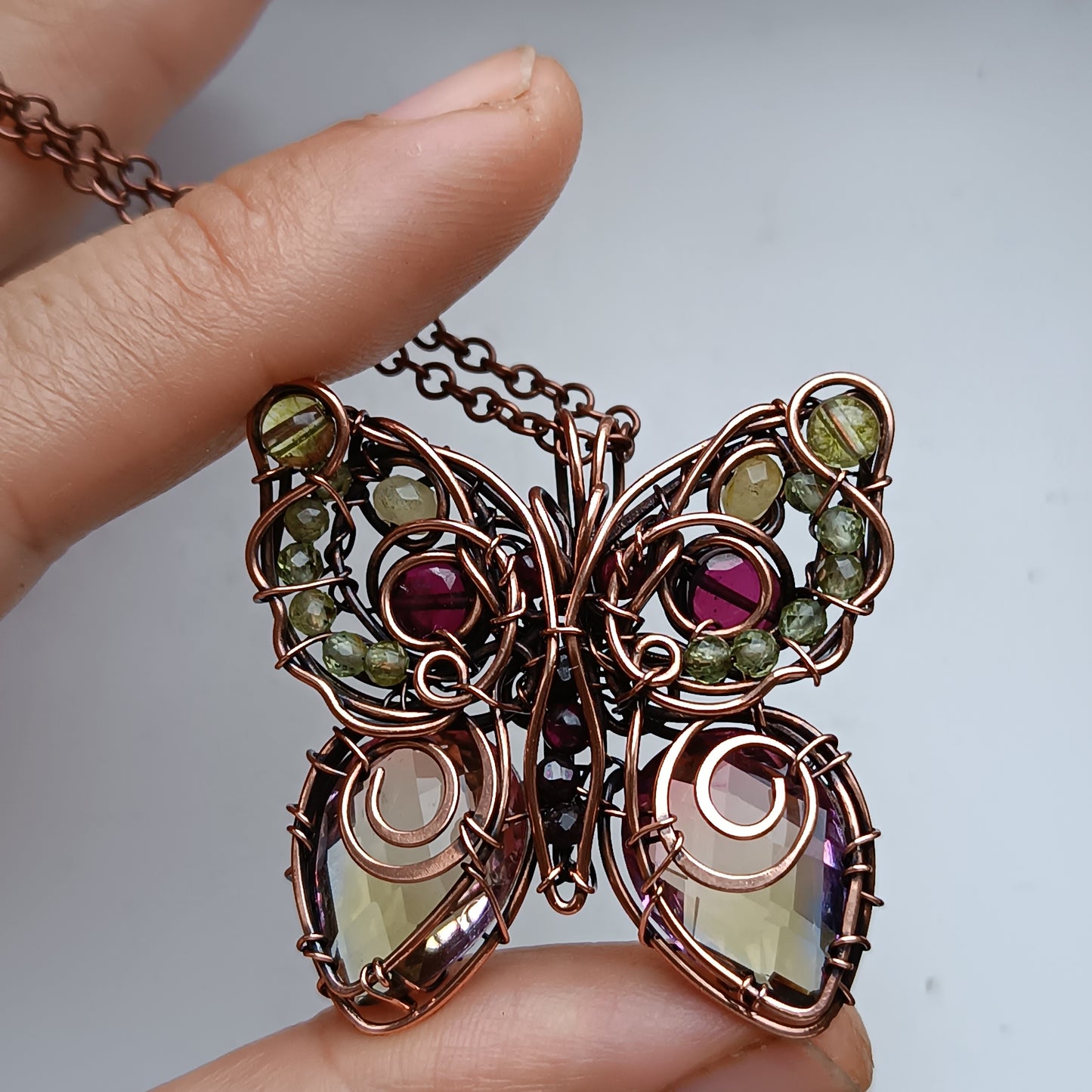 Joyful summer butterfly necklace