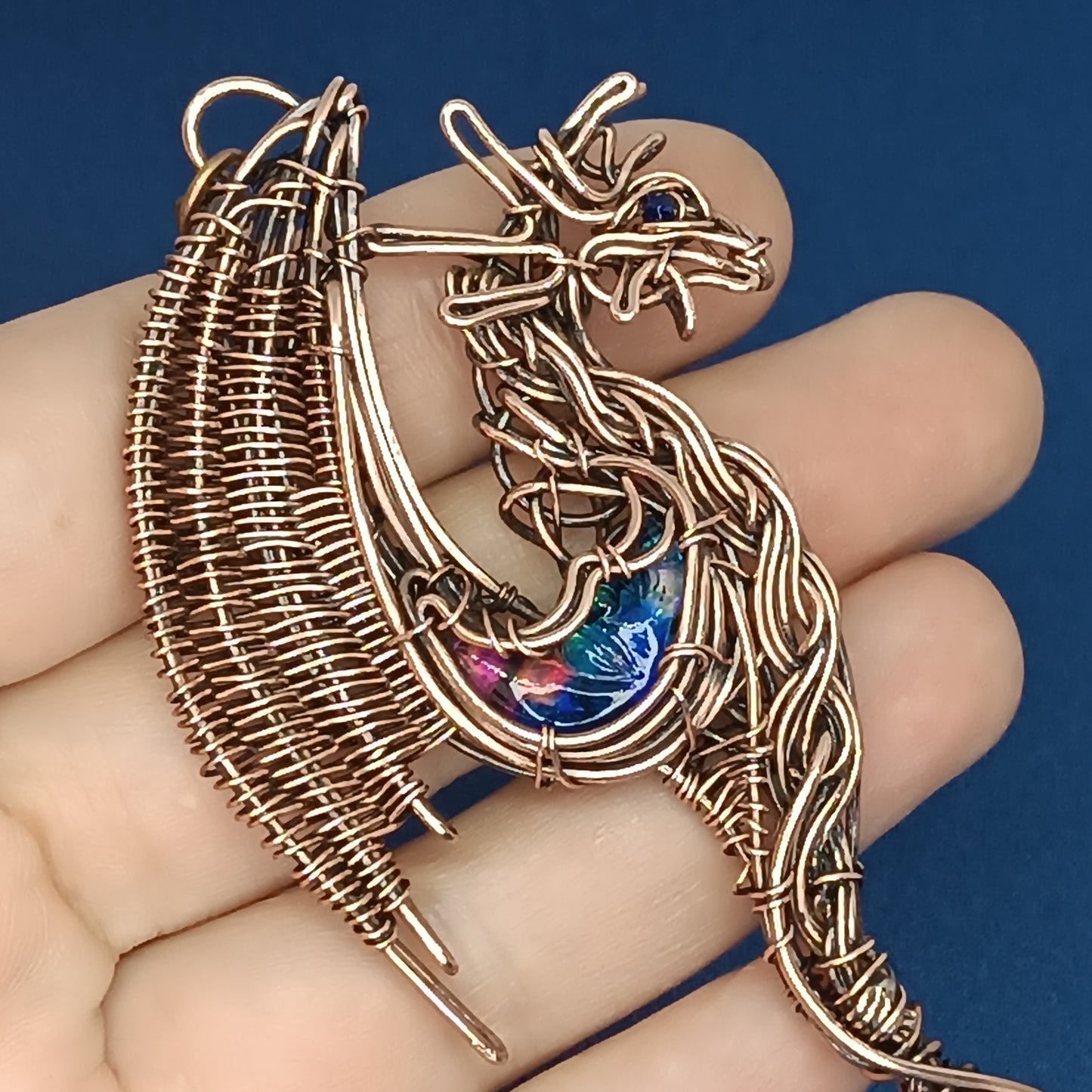 Dragon and Moon necklace