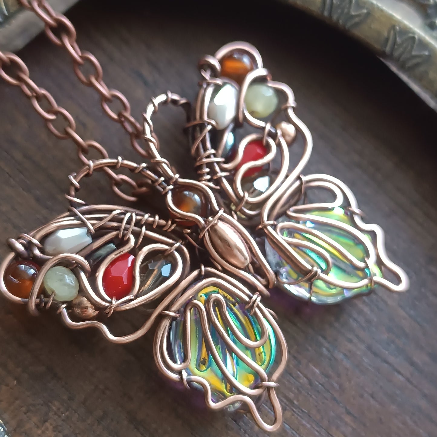 Candy lady butterfly necklace