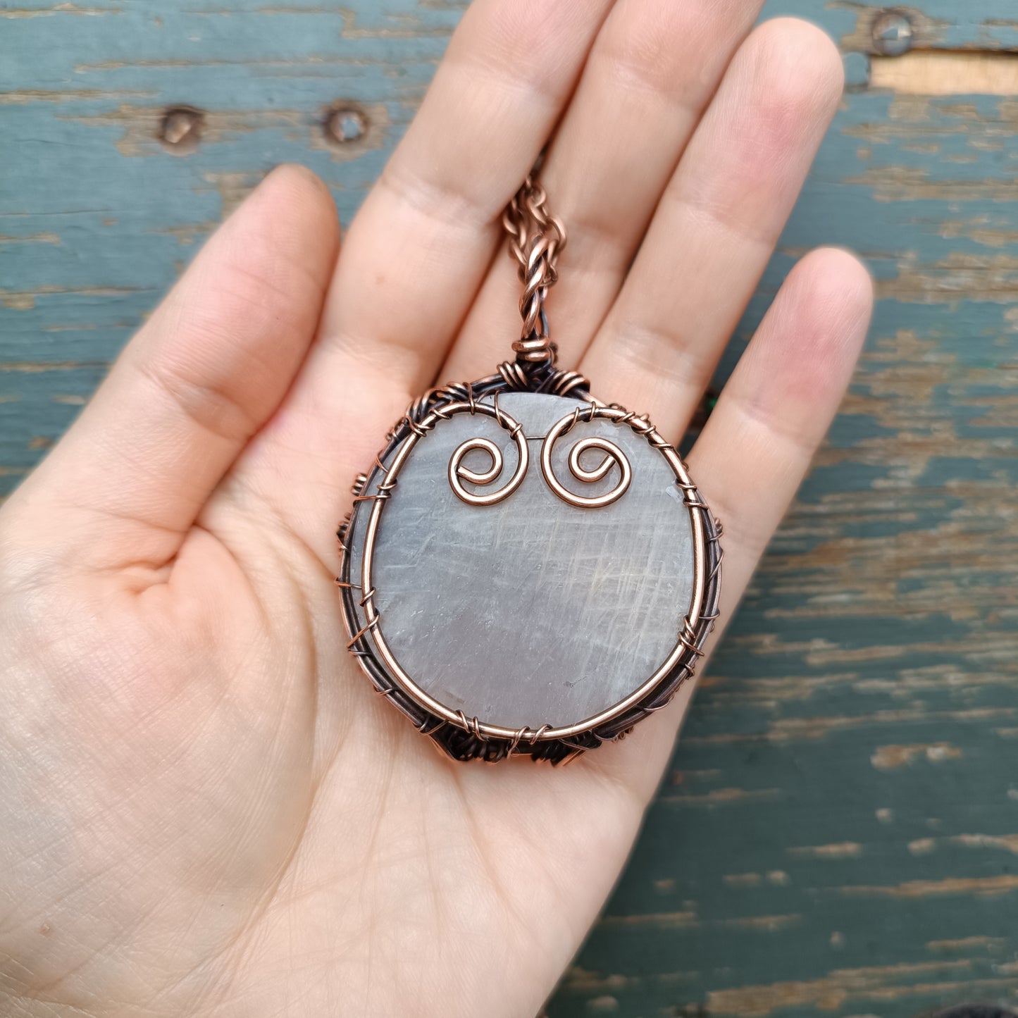 Sun and moon necklace