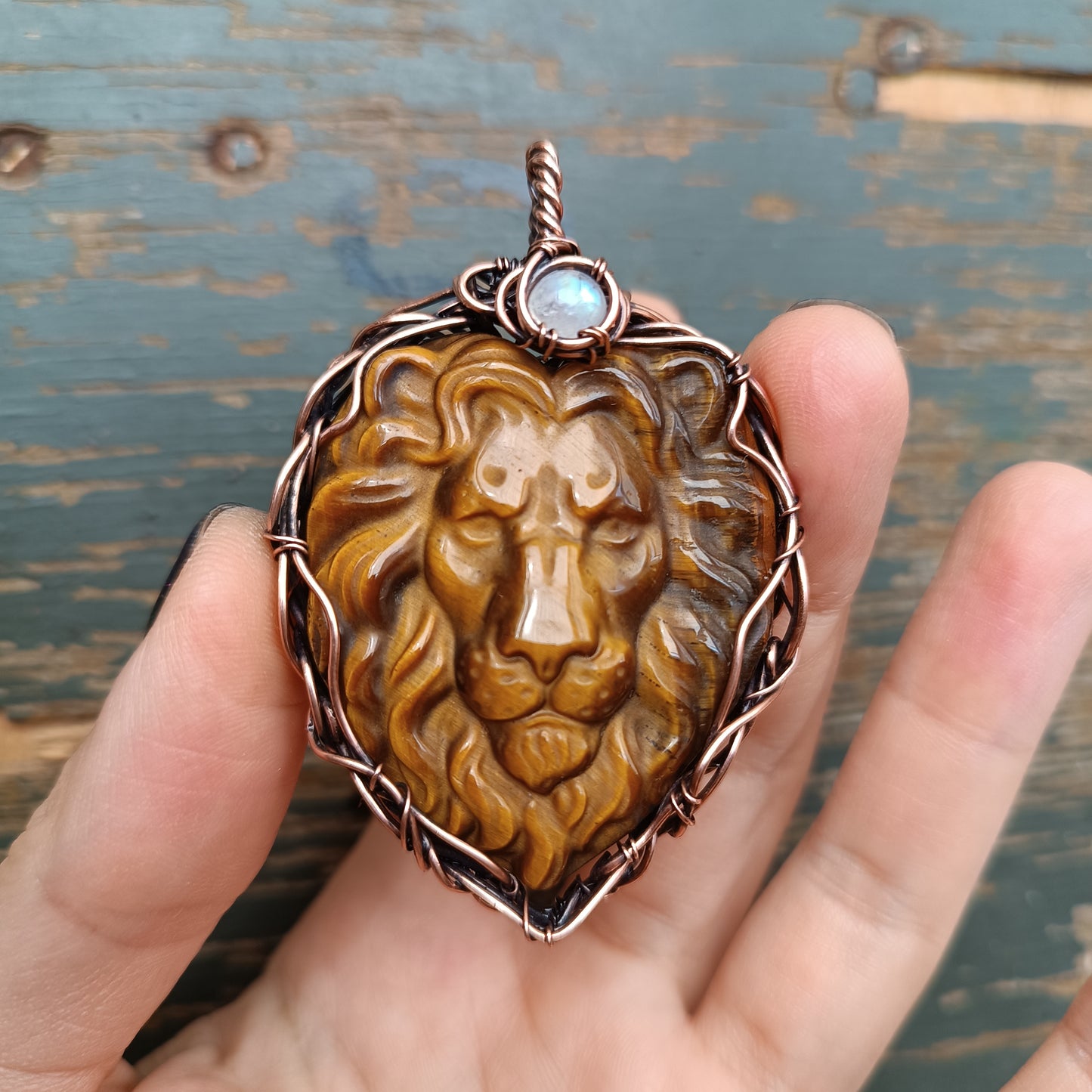 Lion head necklace