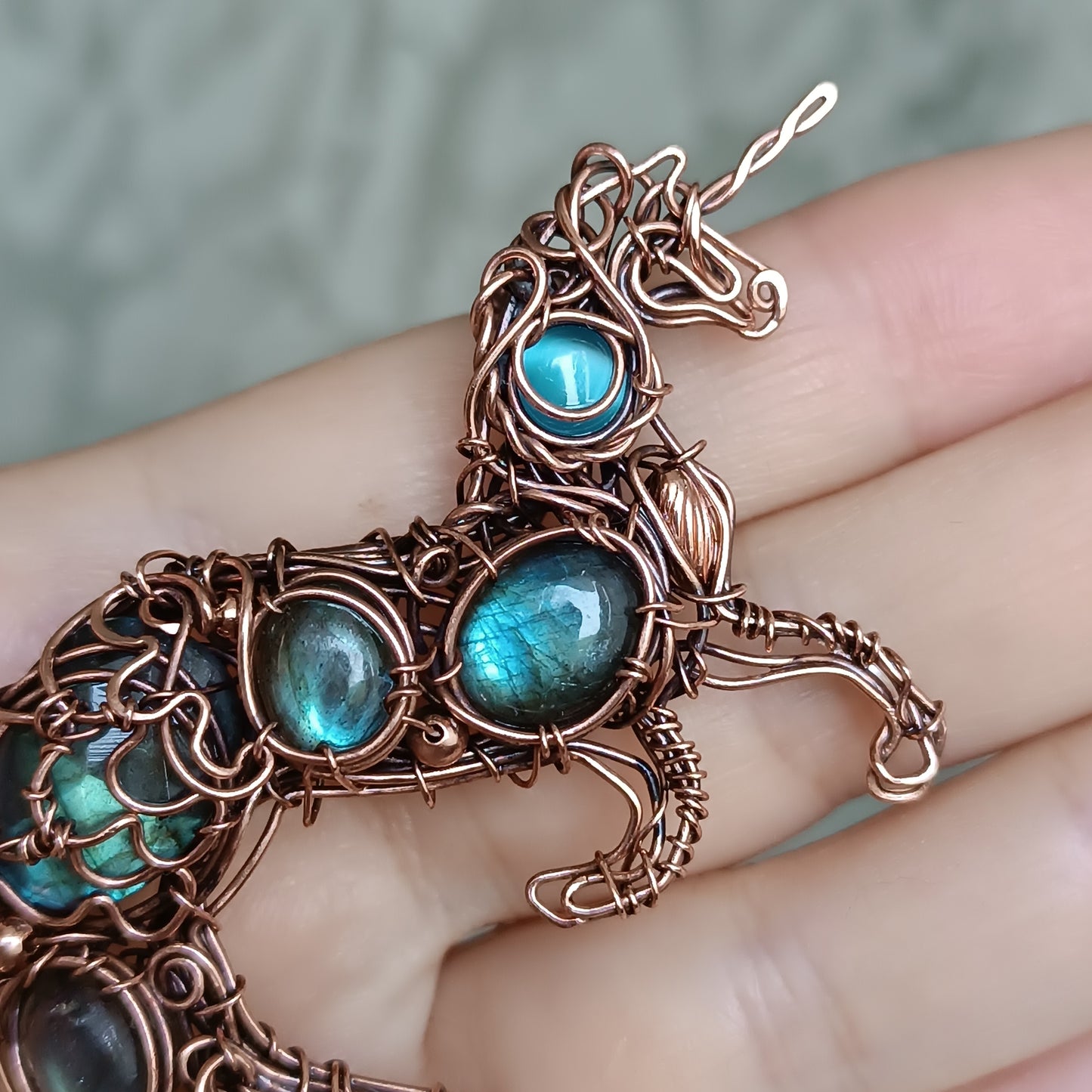 Water horse. Kelpie pendant.
