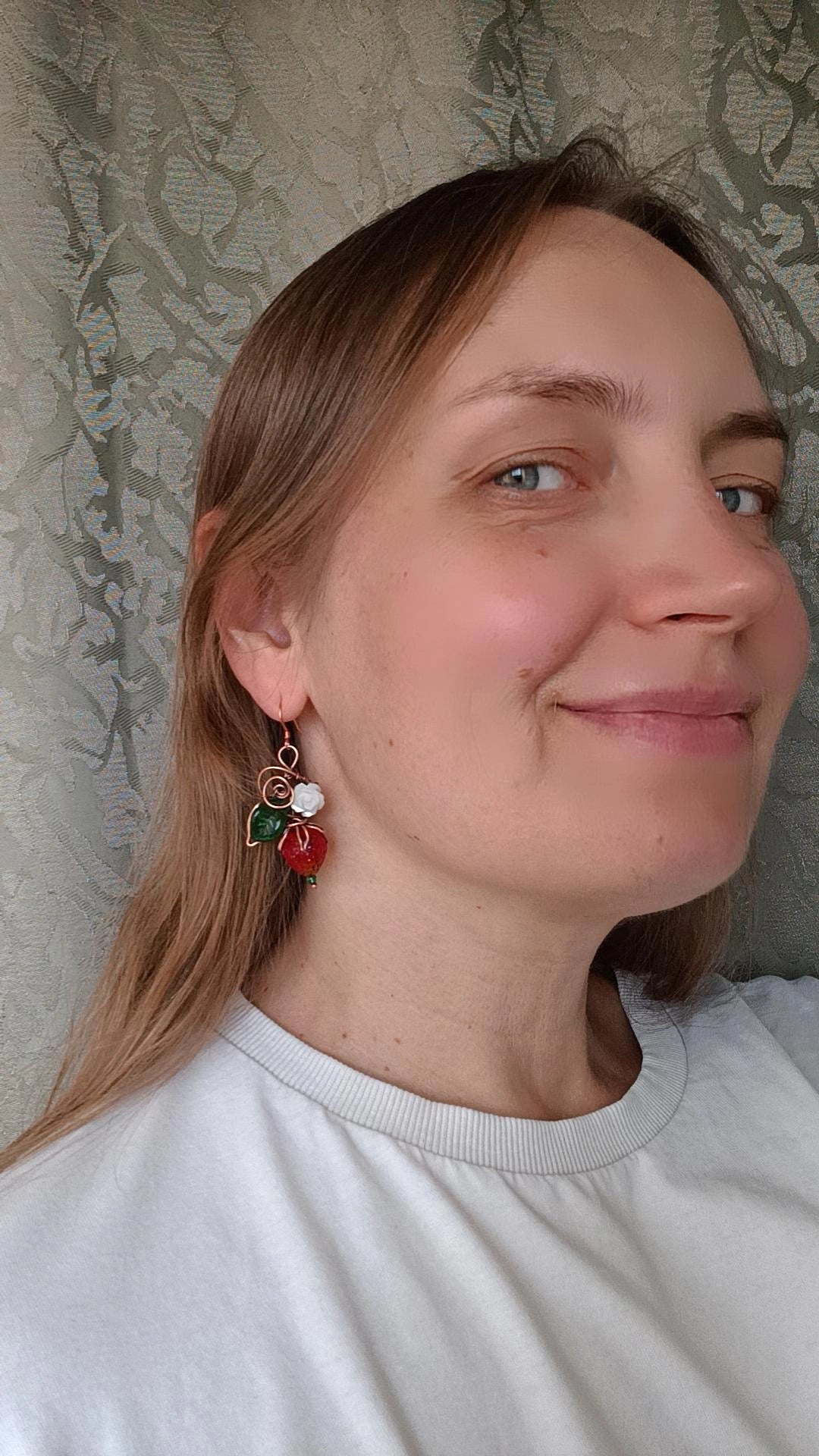 Strawberry SET (earrings+necklace)