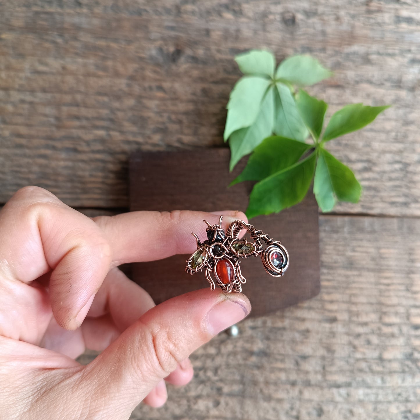Yellow wings bee RING. Adjustable