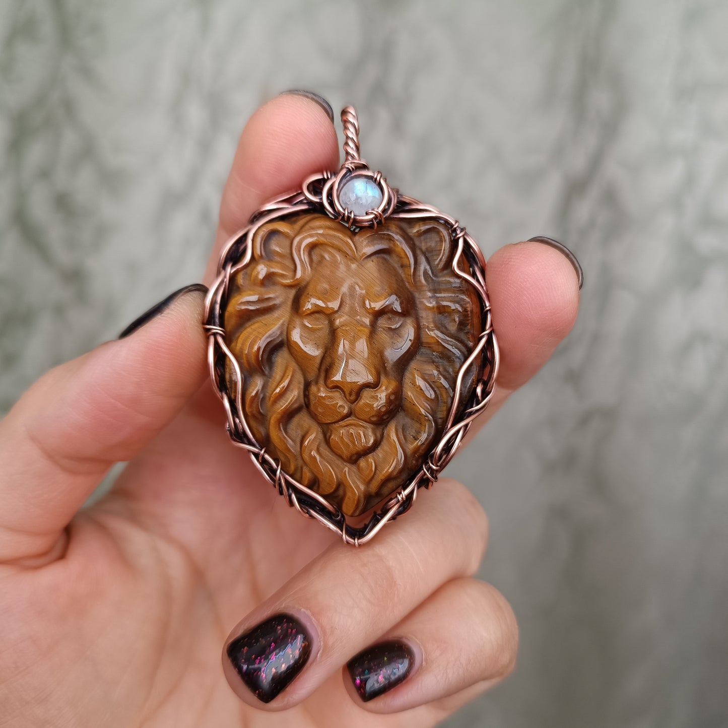 Lion head necklace