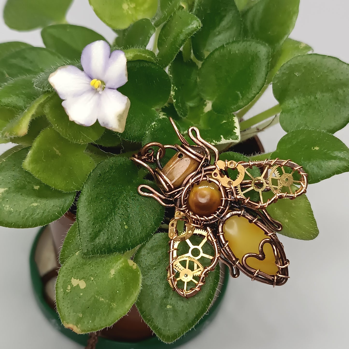 Timeless love. Bee pendant.