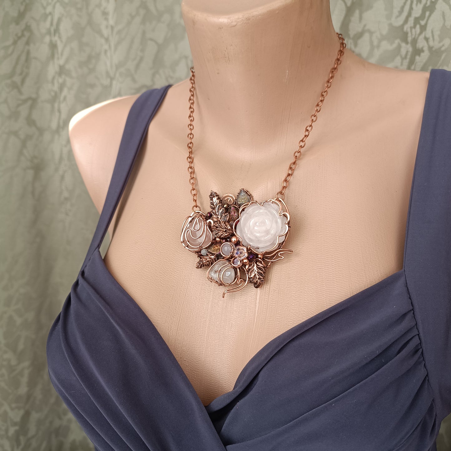 Rose garden necklace.