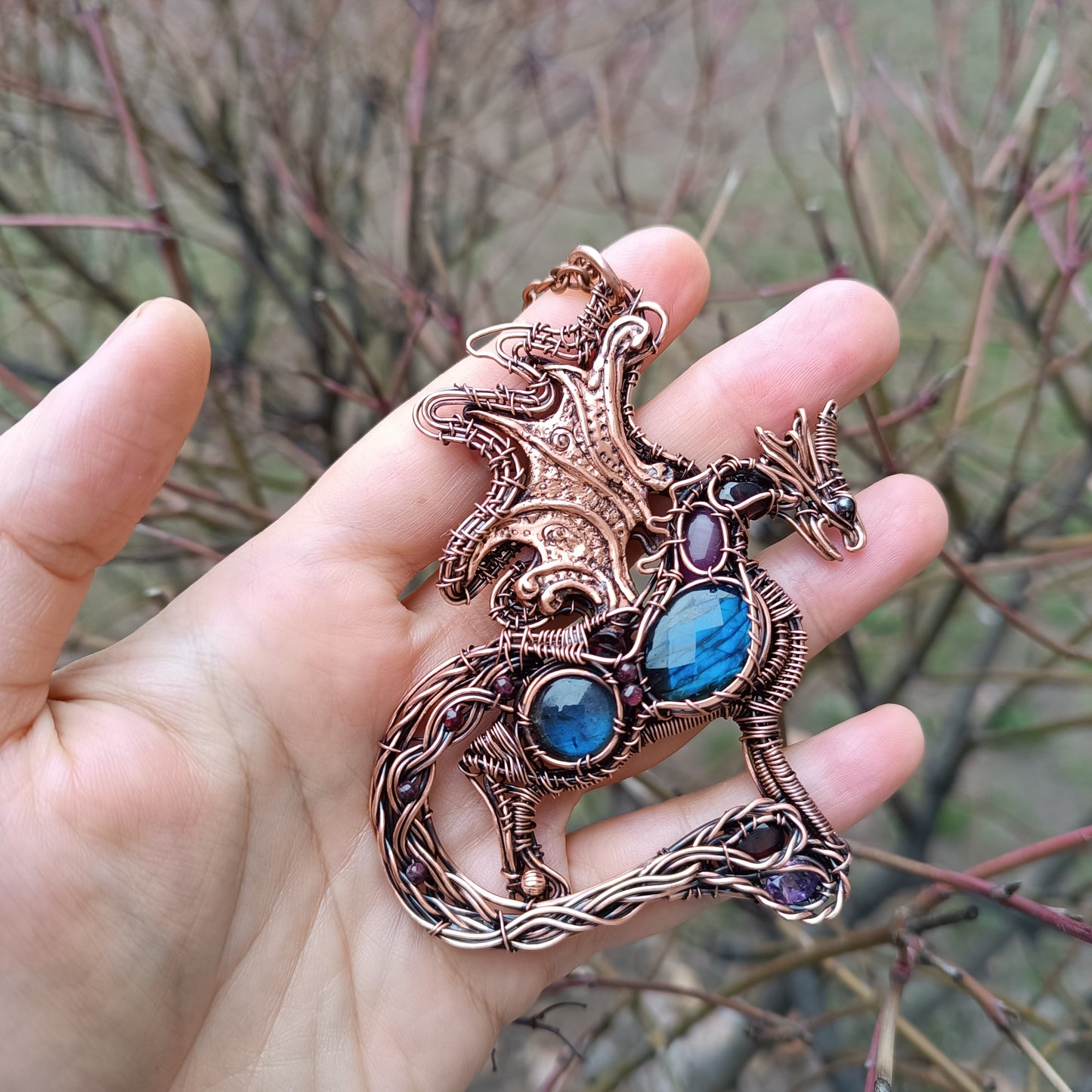 Gorgeous George. Dragon necklace