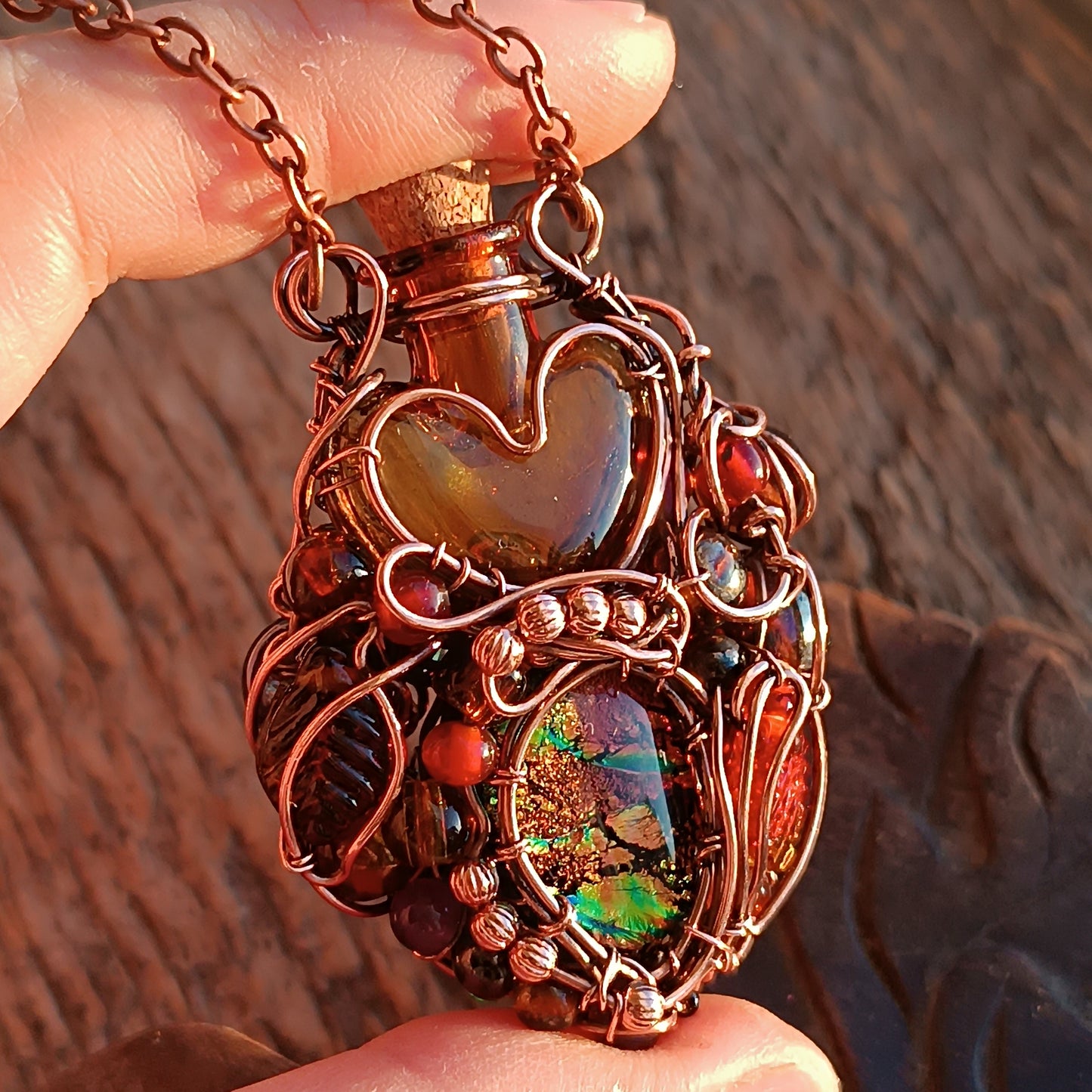 Candied fruit vial pendant