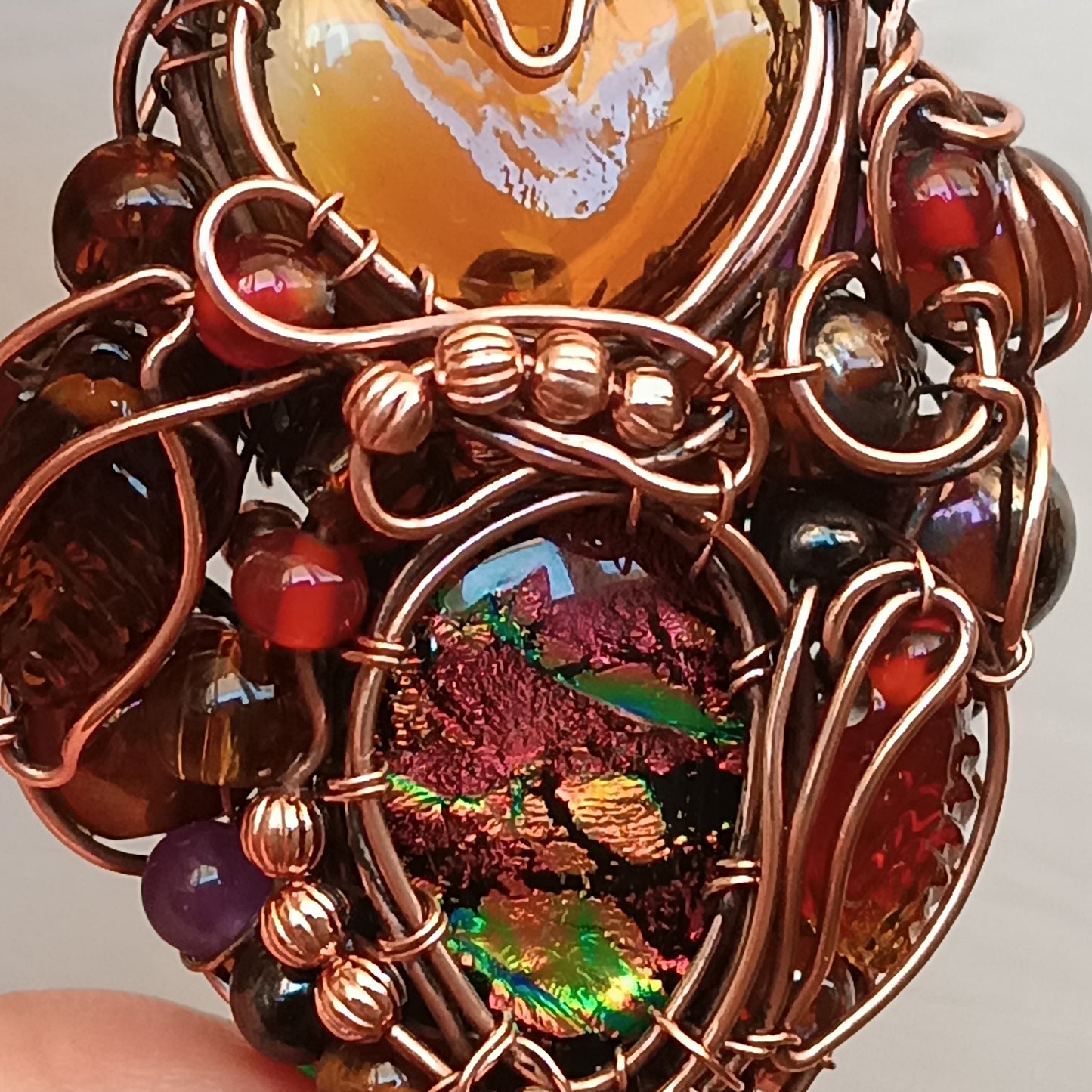 Candied fruit vial pendant
