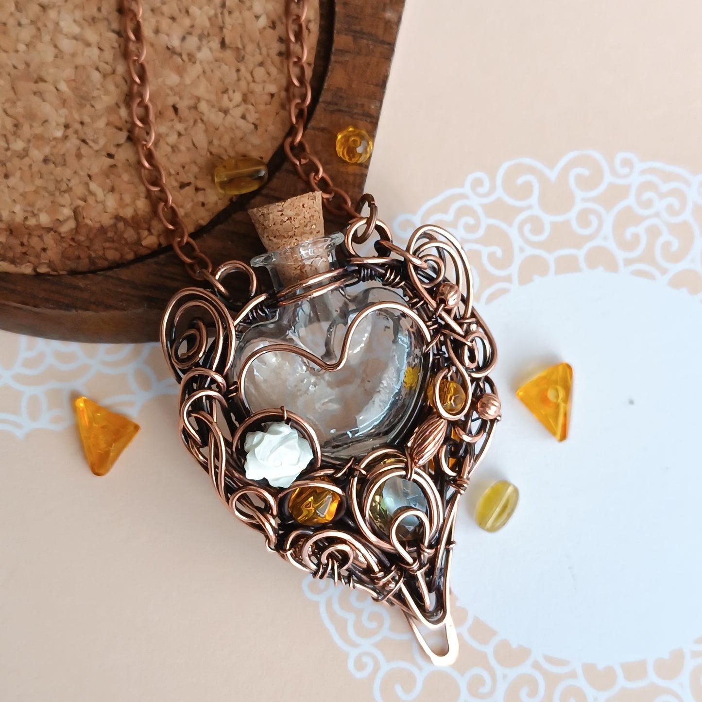 For Robert. Citrine vial.