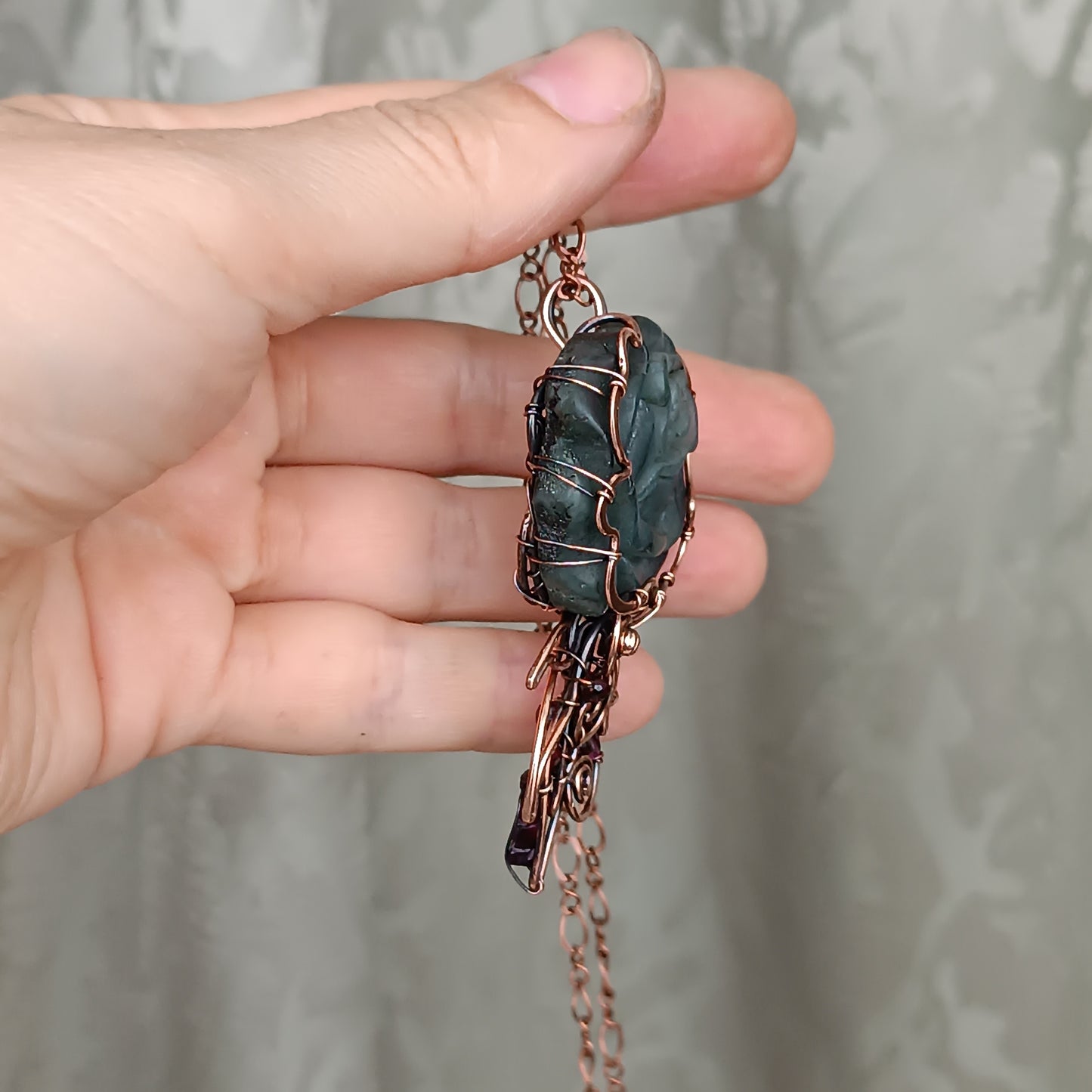 Empress rose pendant