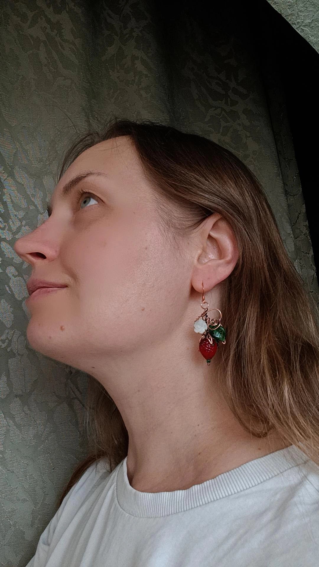 Strawberry SET (earrings+necklace)