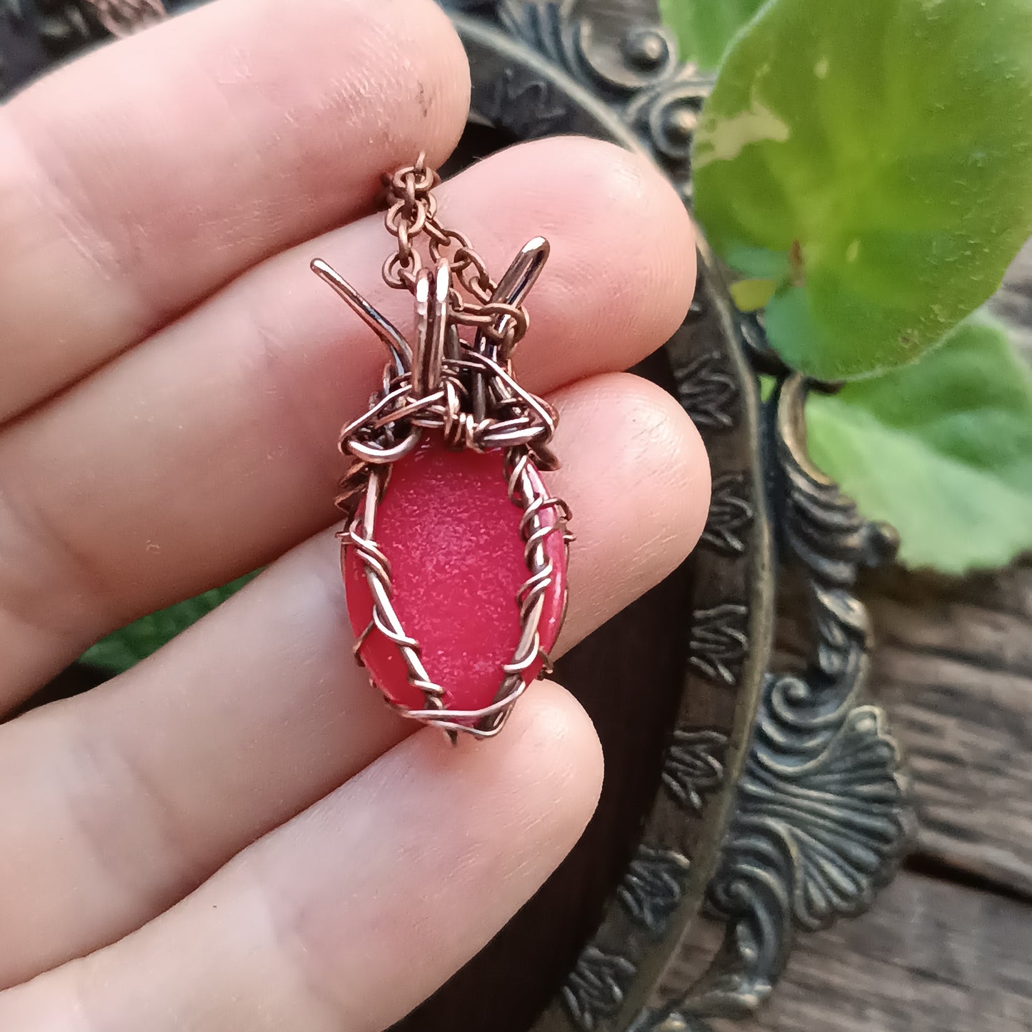 Madame Ladybug pendant.