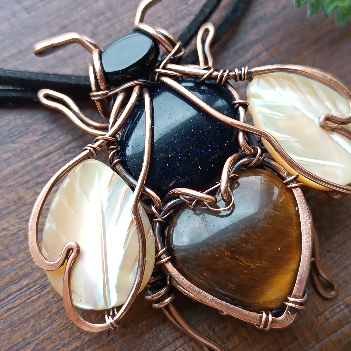 Bumble bee necklace