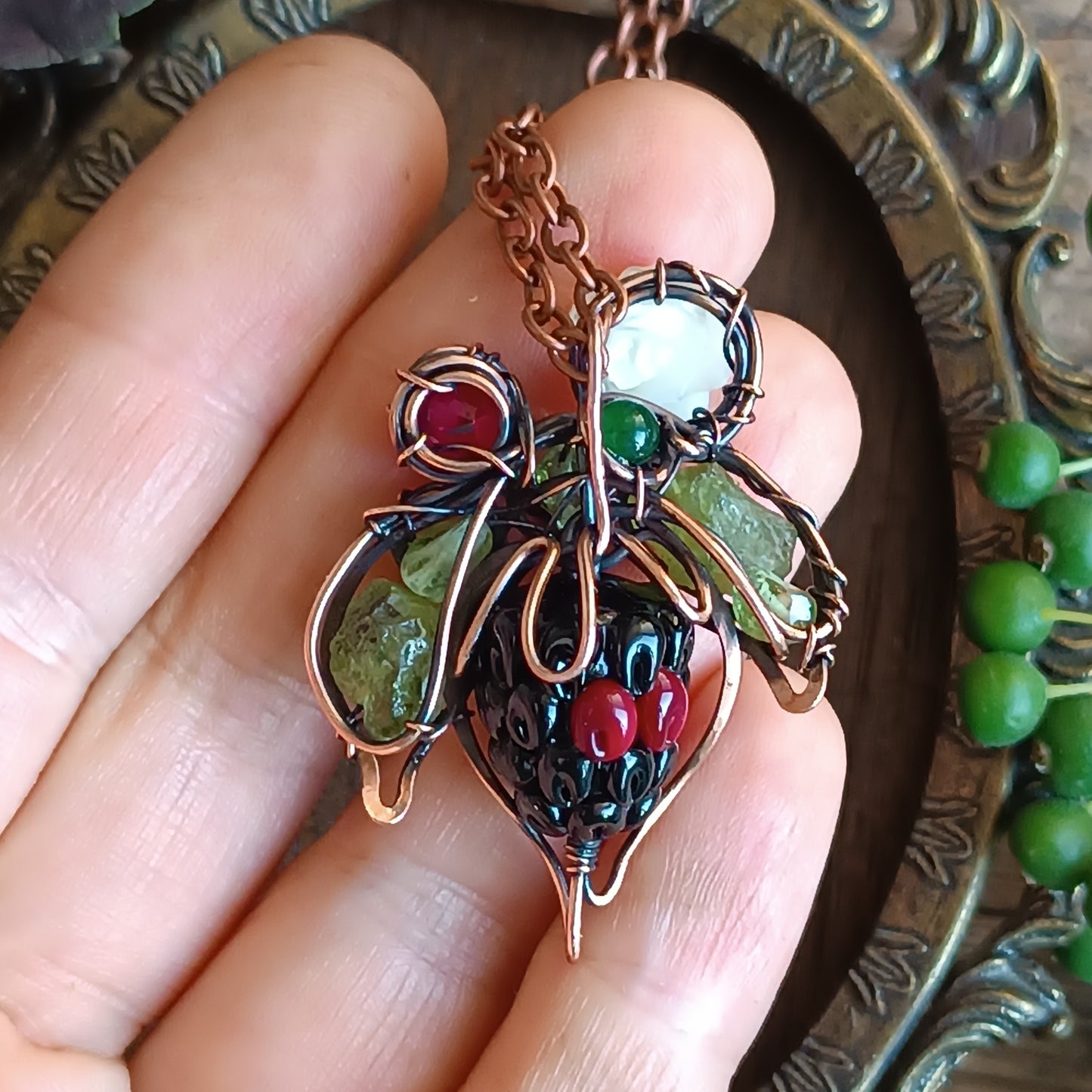 Blackberry necklace