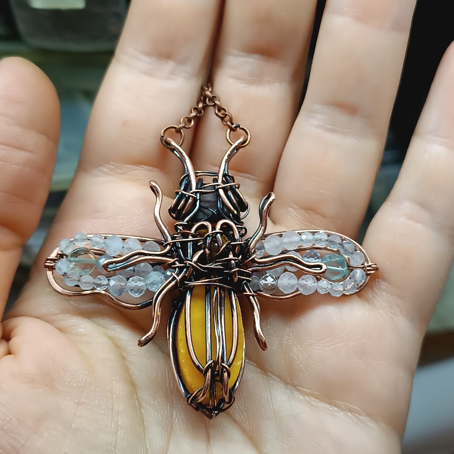 Honey bee pendant