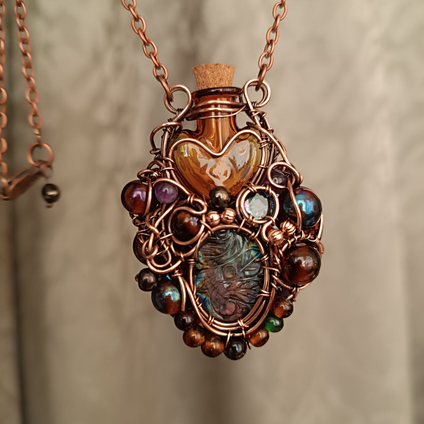 Candied fruit vial pendant