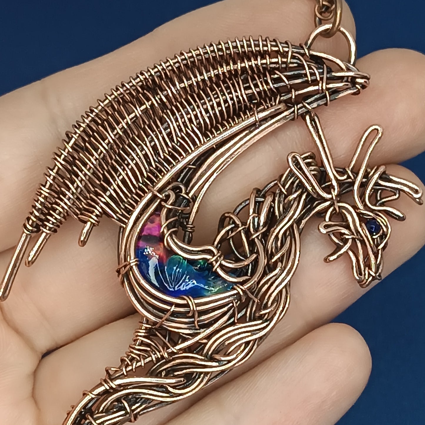 Dragon and Moon necklace