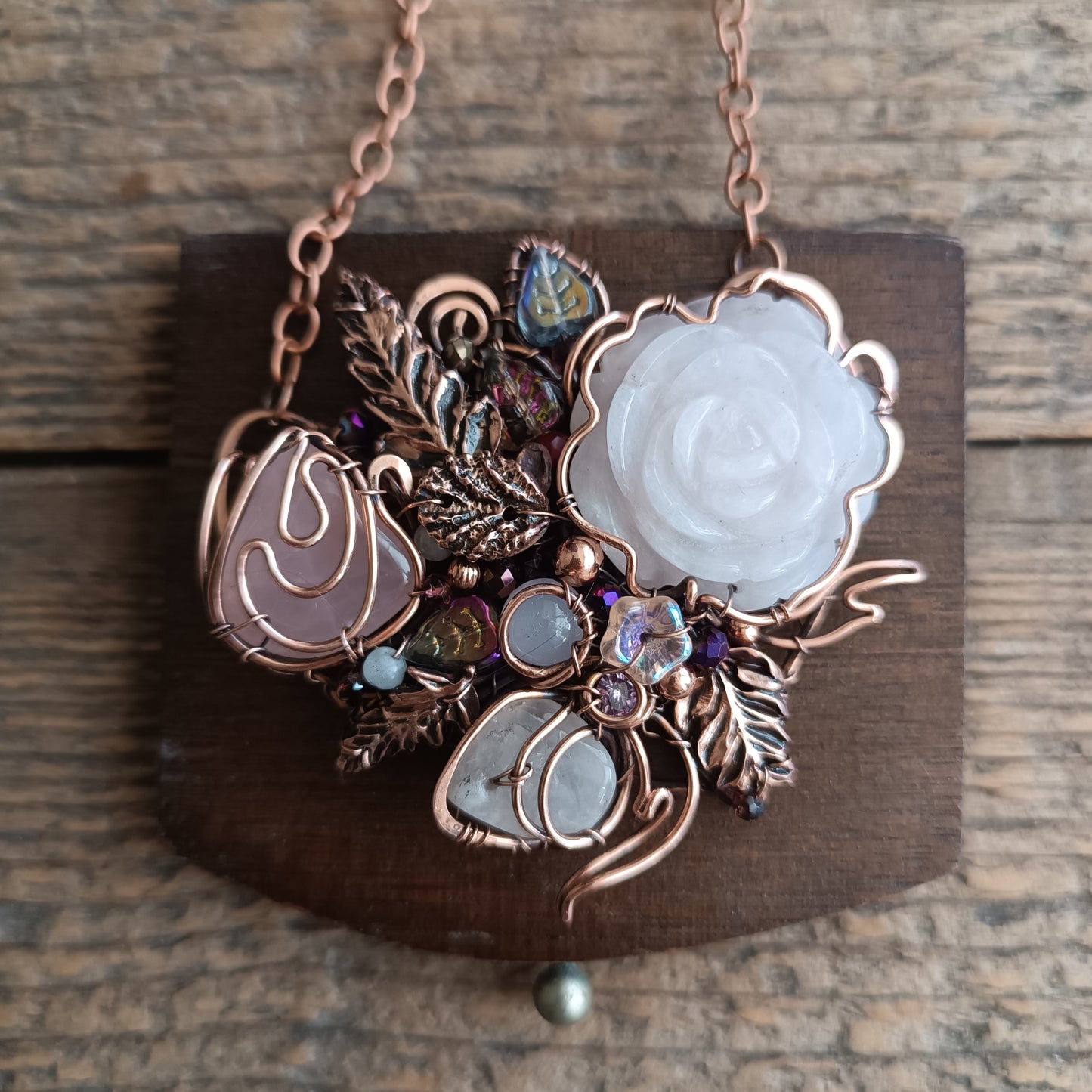 Rose garden necklace.