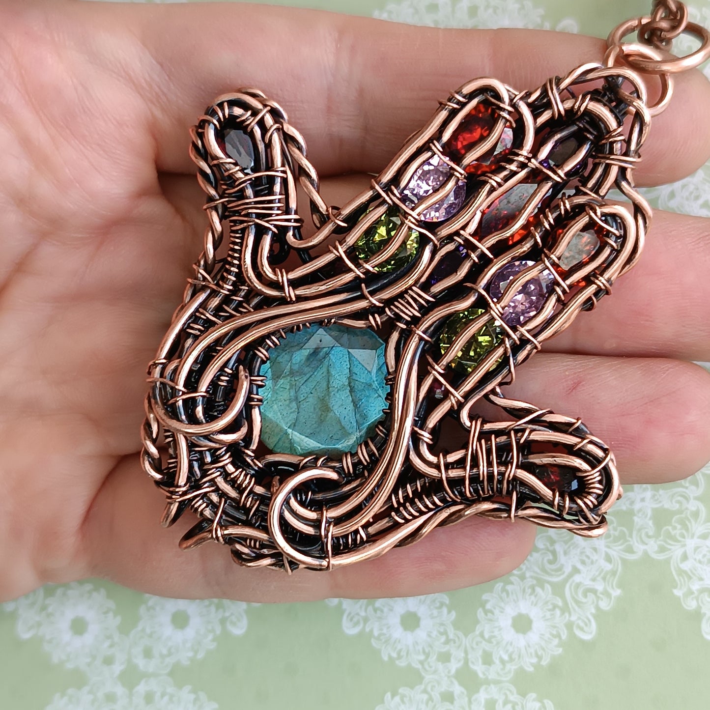 Hamsa hand necklace