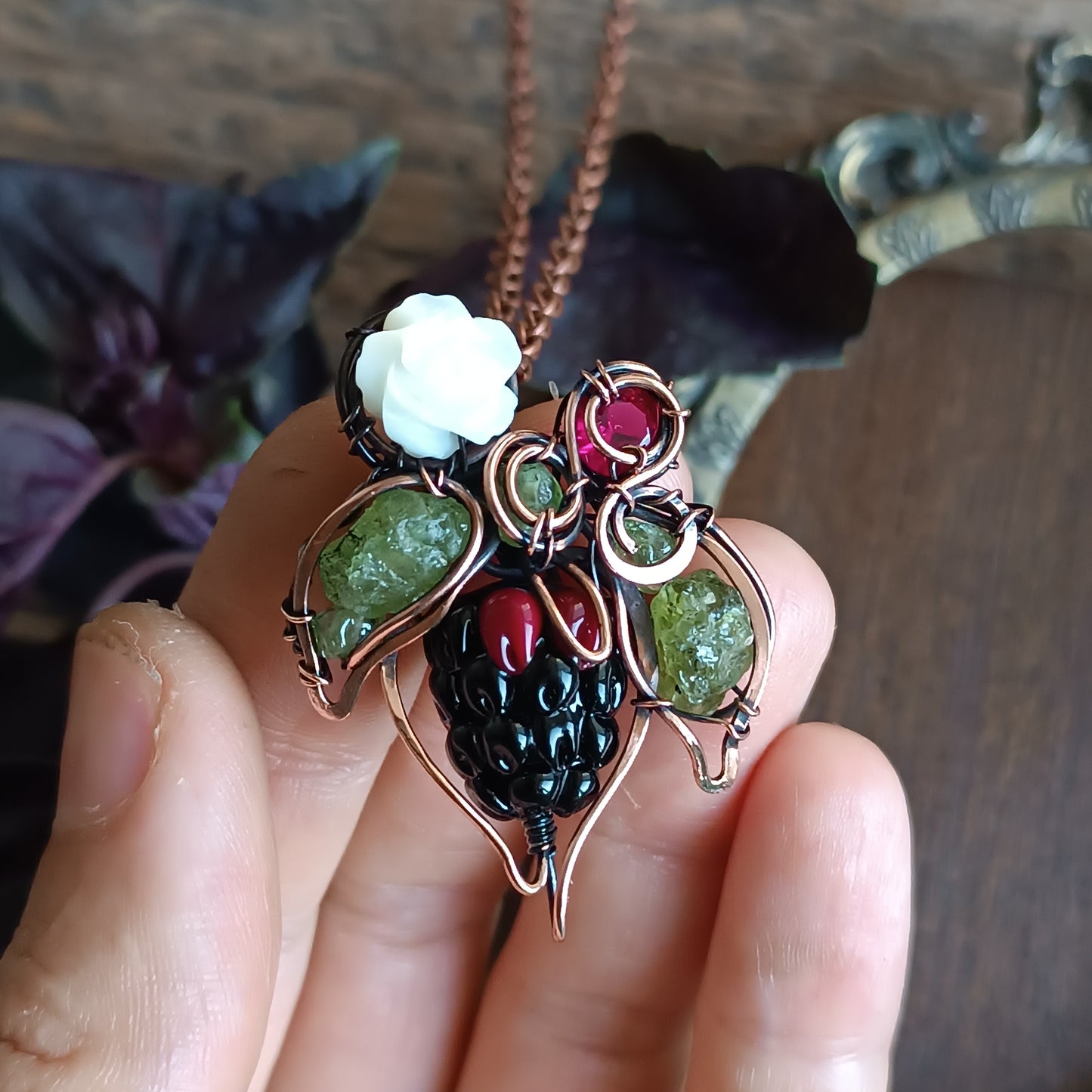 Blackberry necklace