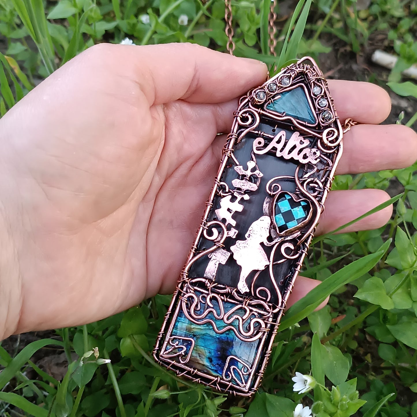 Alice necklace.