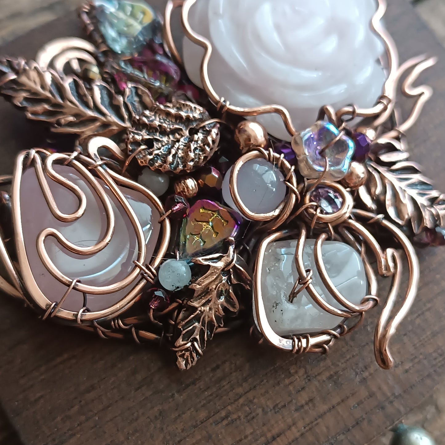 Rose garden necklace.