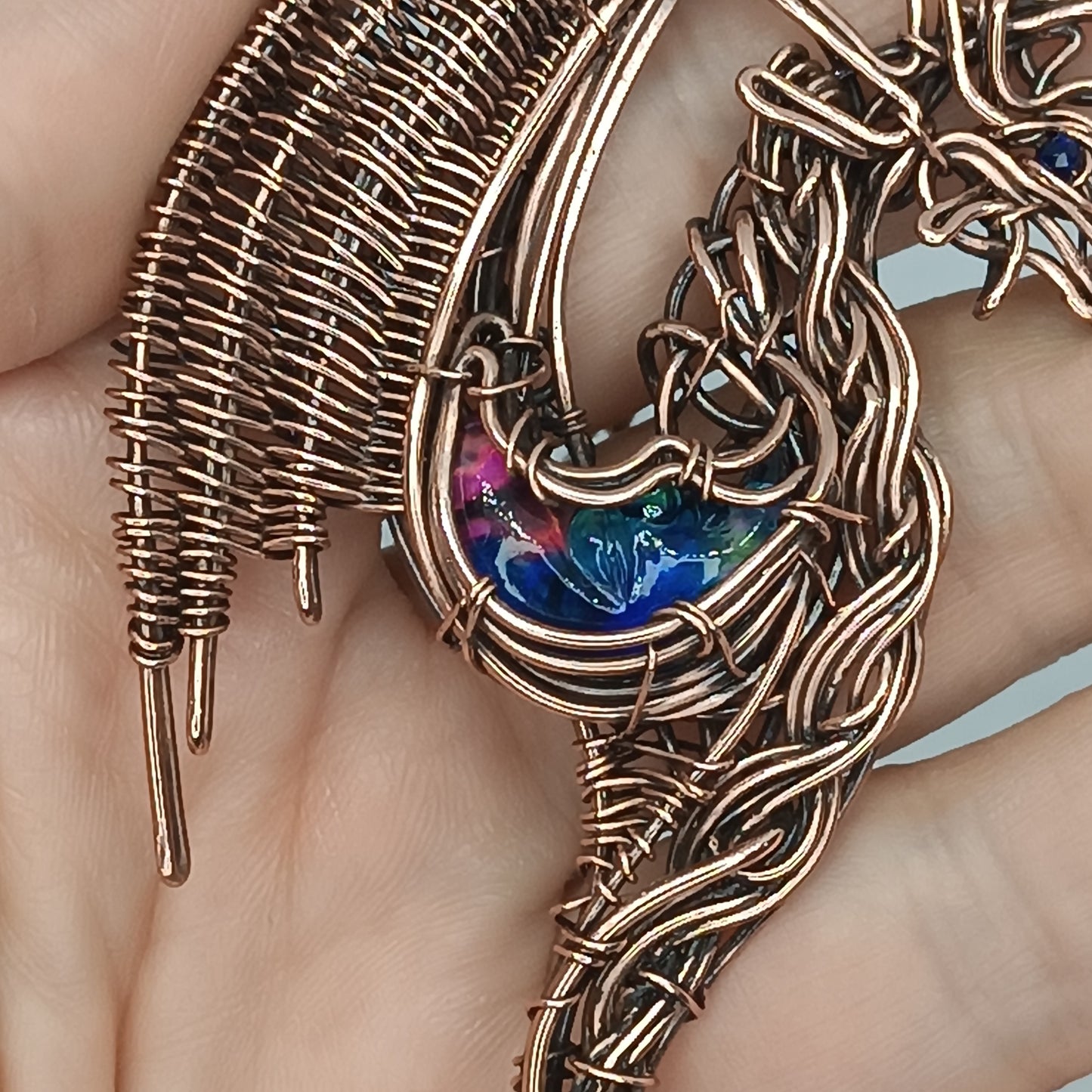 Dragon and Moon necklace