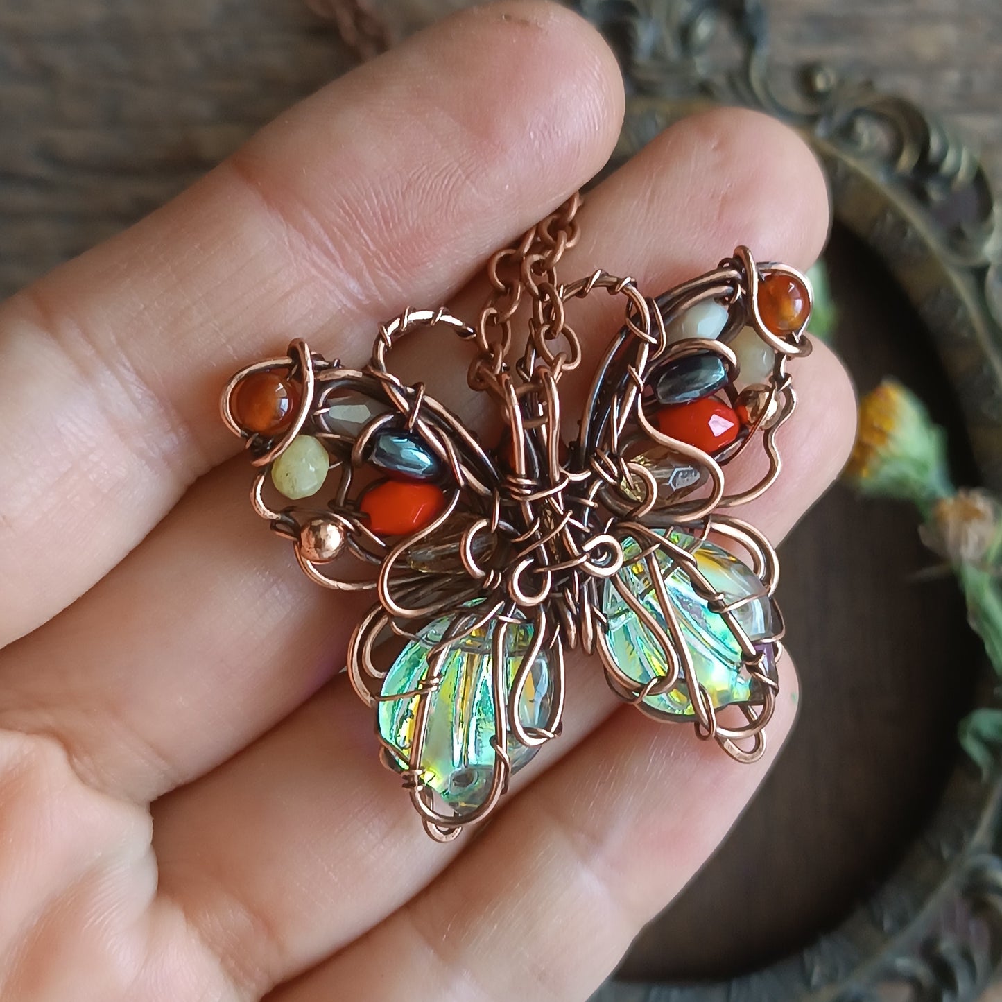 Candy lady butterfly necklace