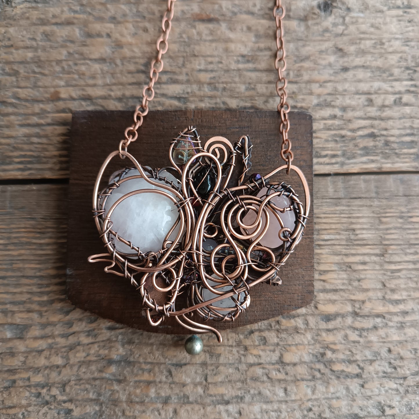 Rose garden necklace.