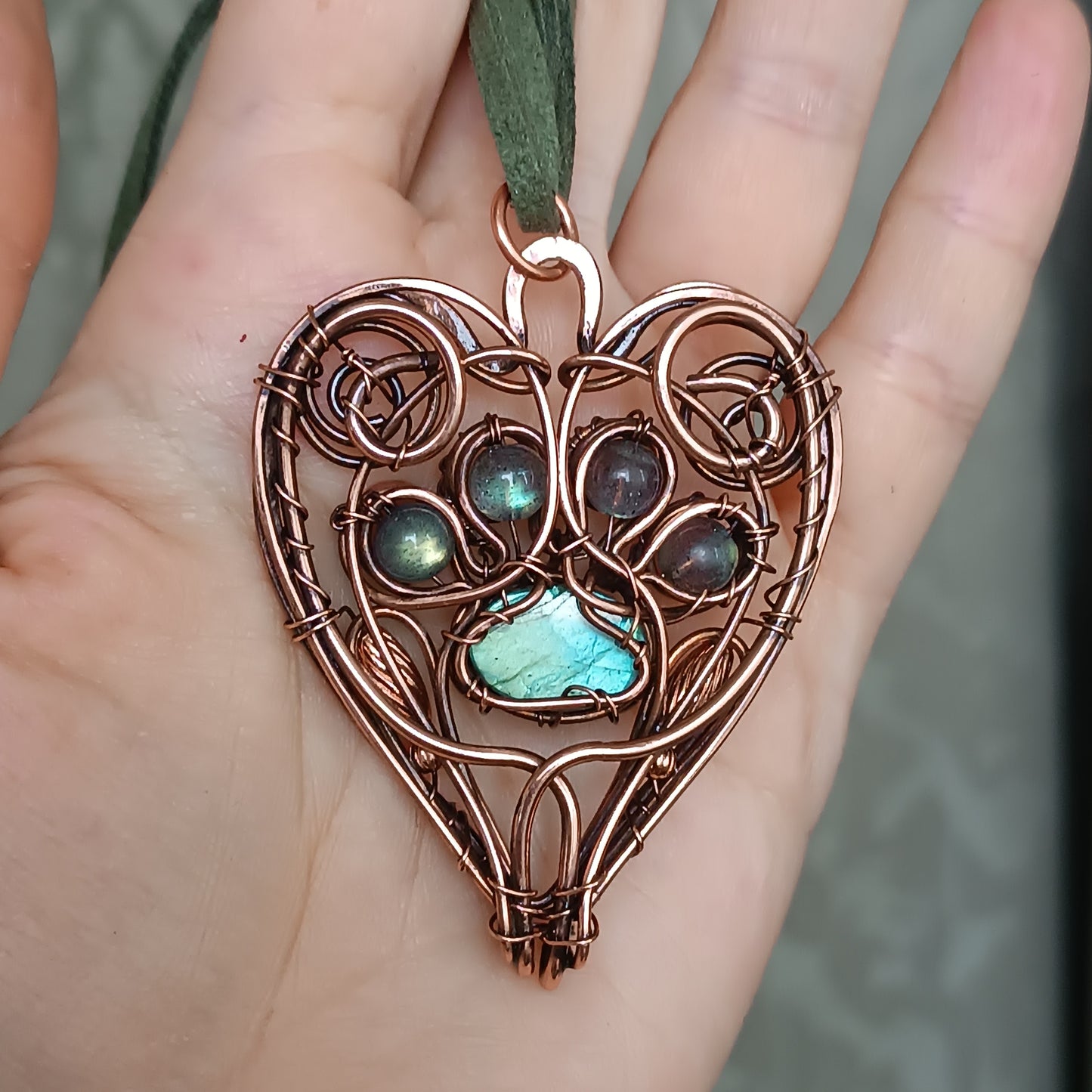 FOR SUNSHINE. Pet paw necklace.