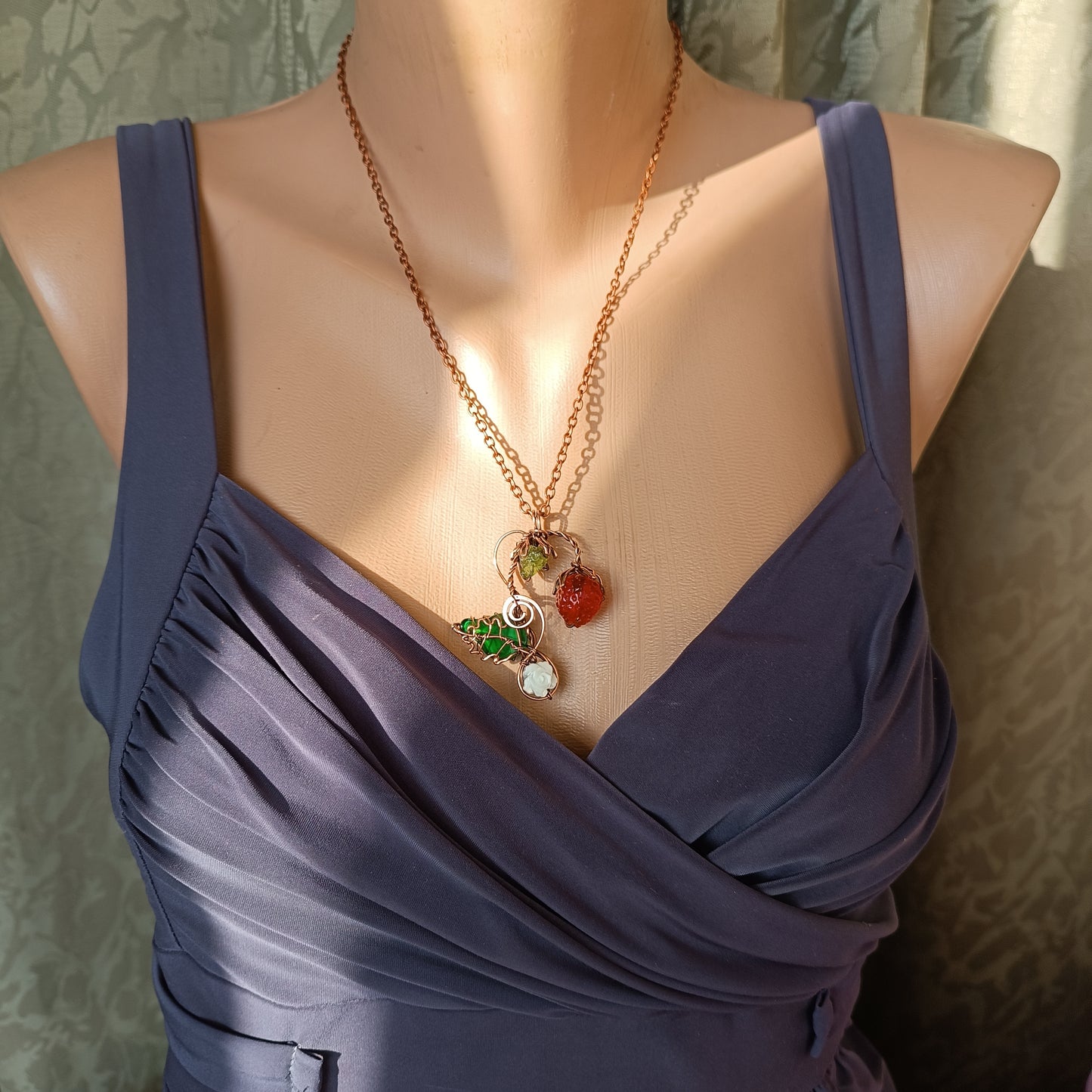 Strawberry SET (earrings+necklace)