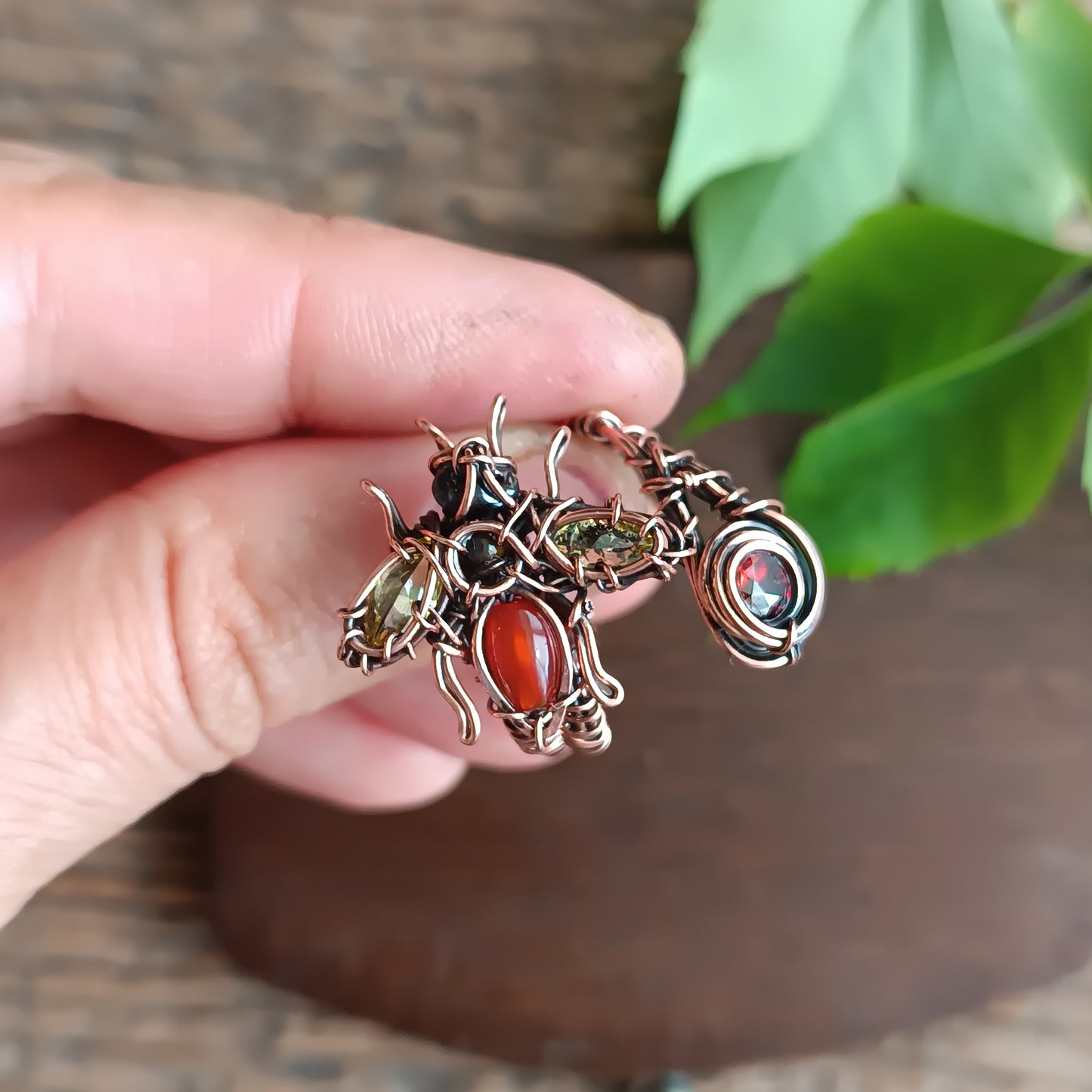 Yellow wings bee RING. Adjustable