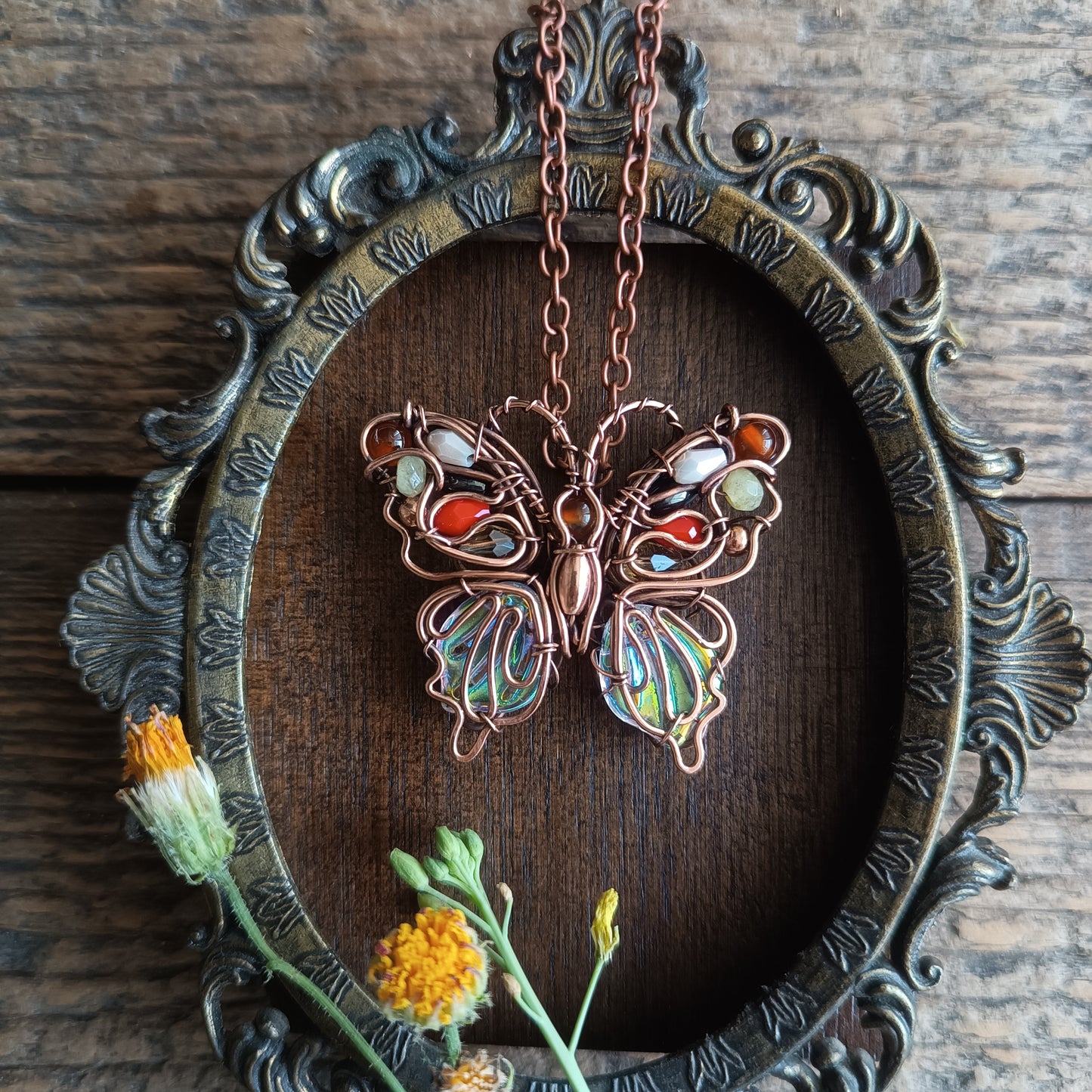 Candy lady butterfly necklace