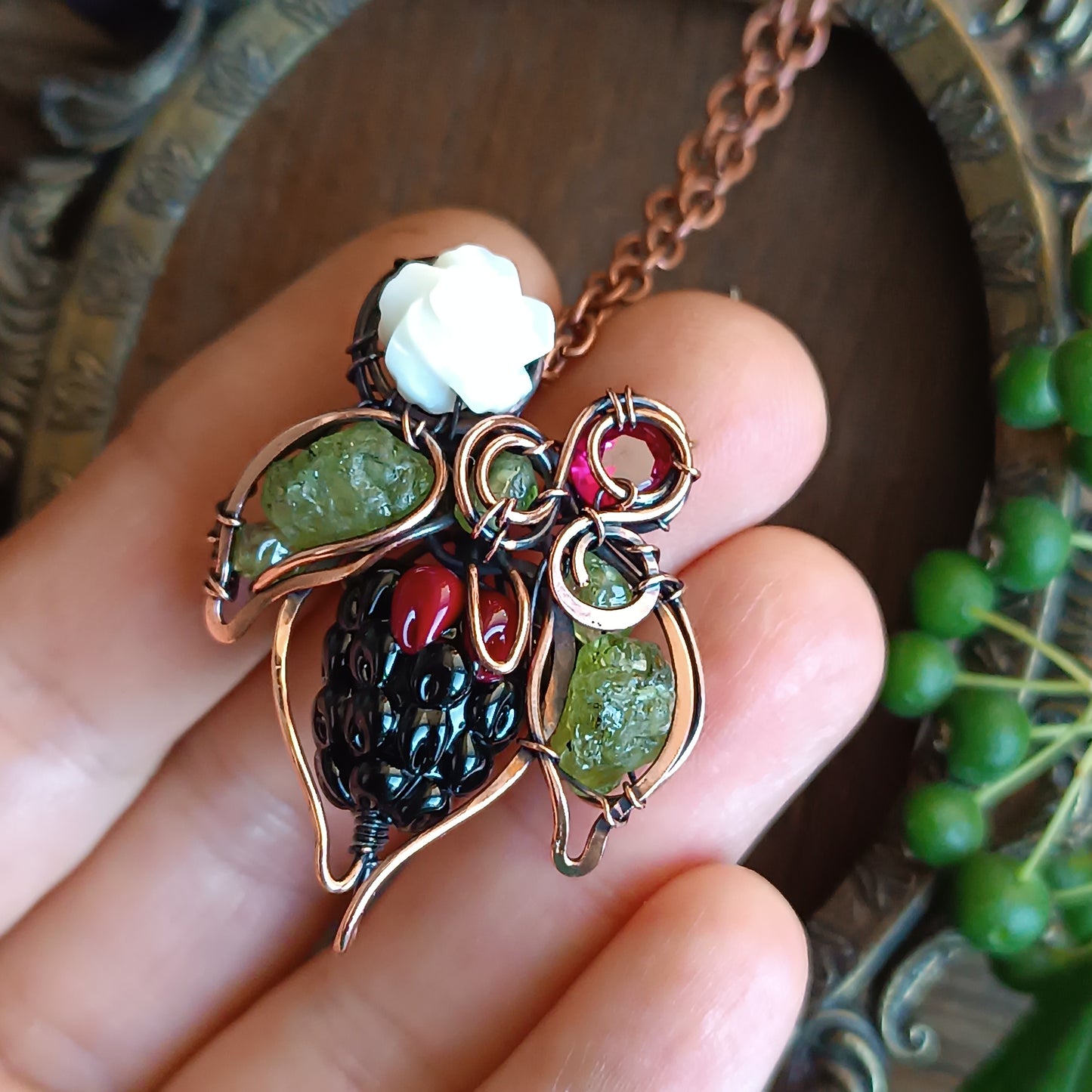 Blackberry necklace