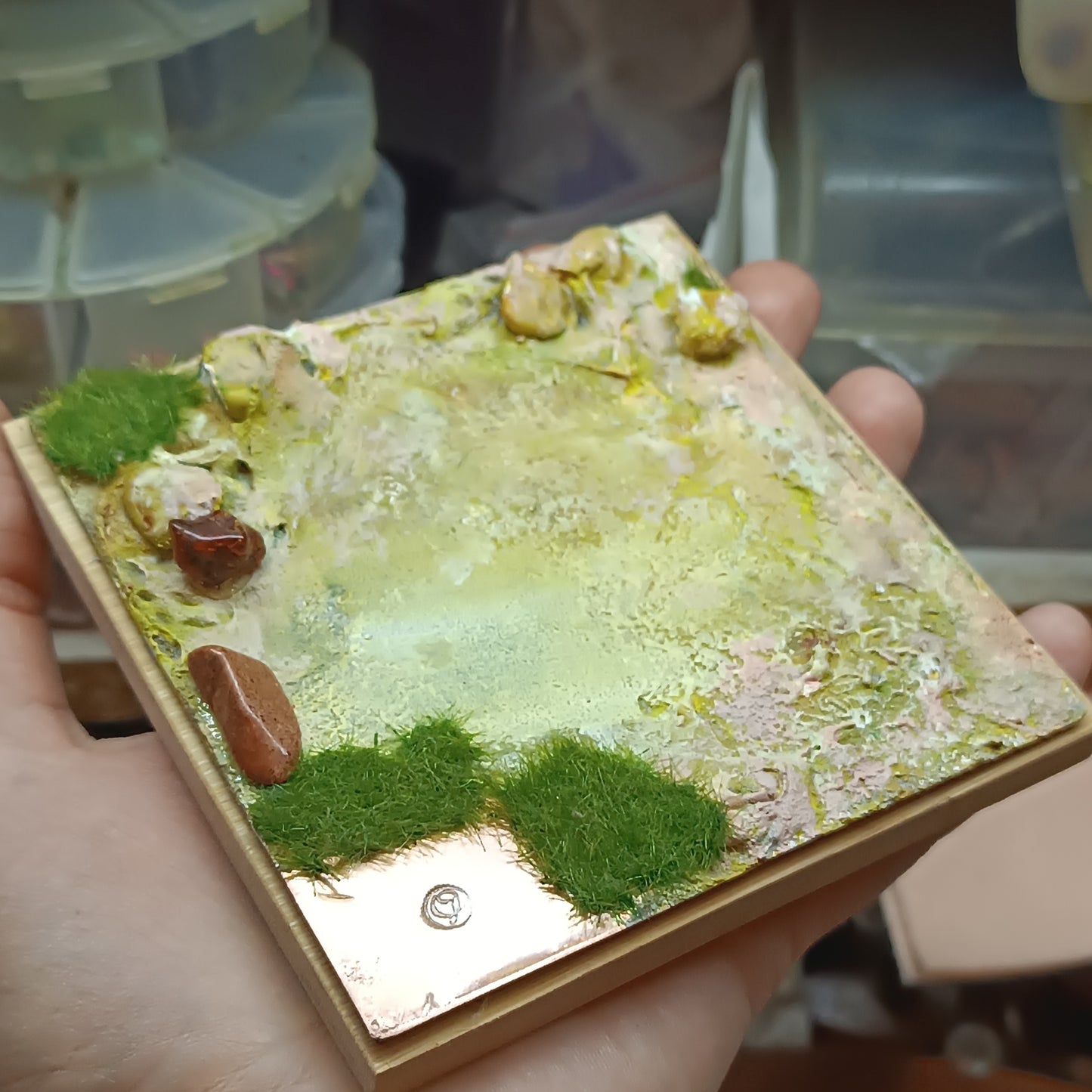 For Shanann. Bulldozer miniature.