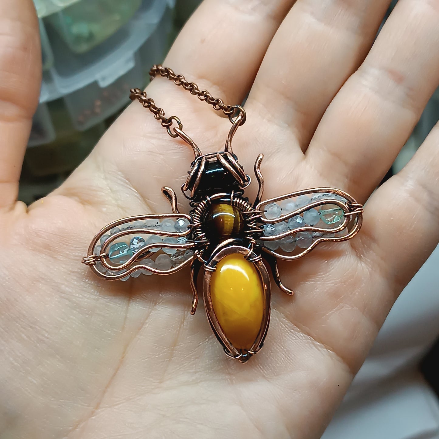 Honey bee pendant