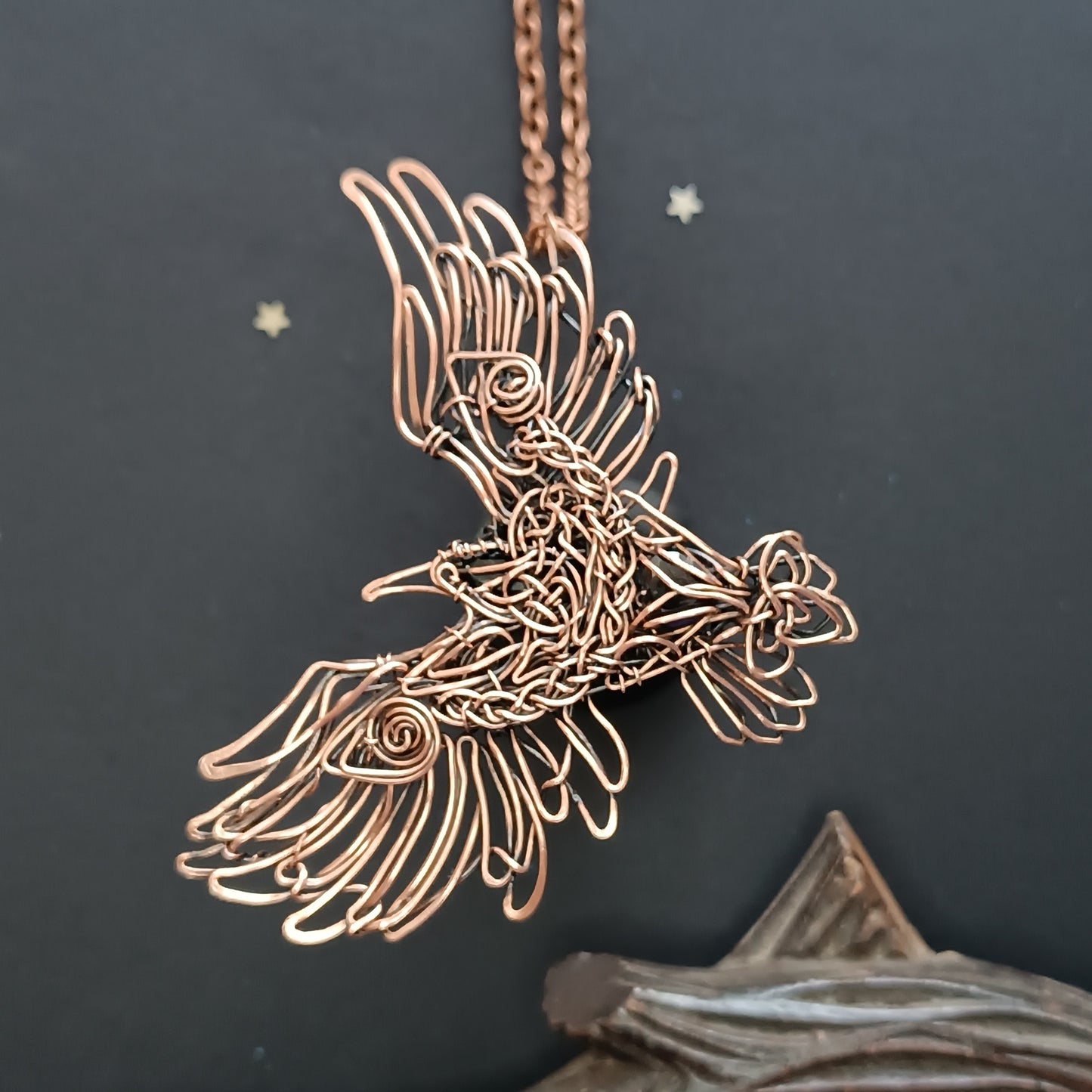 Viking raven pendant