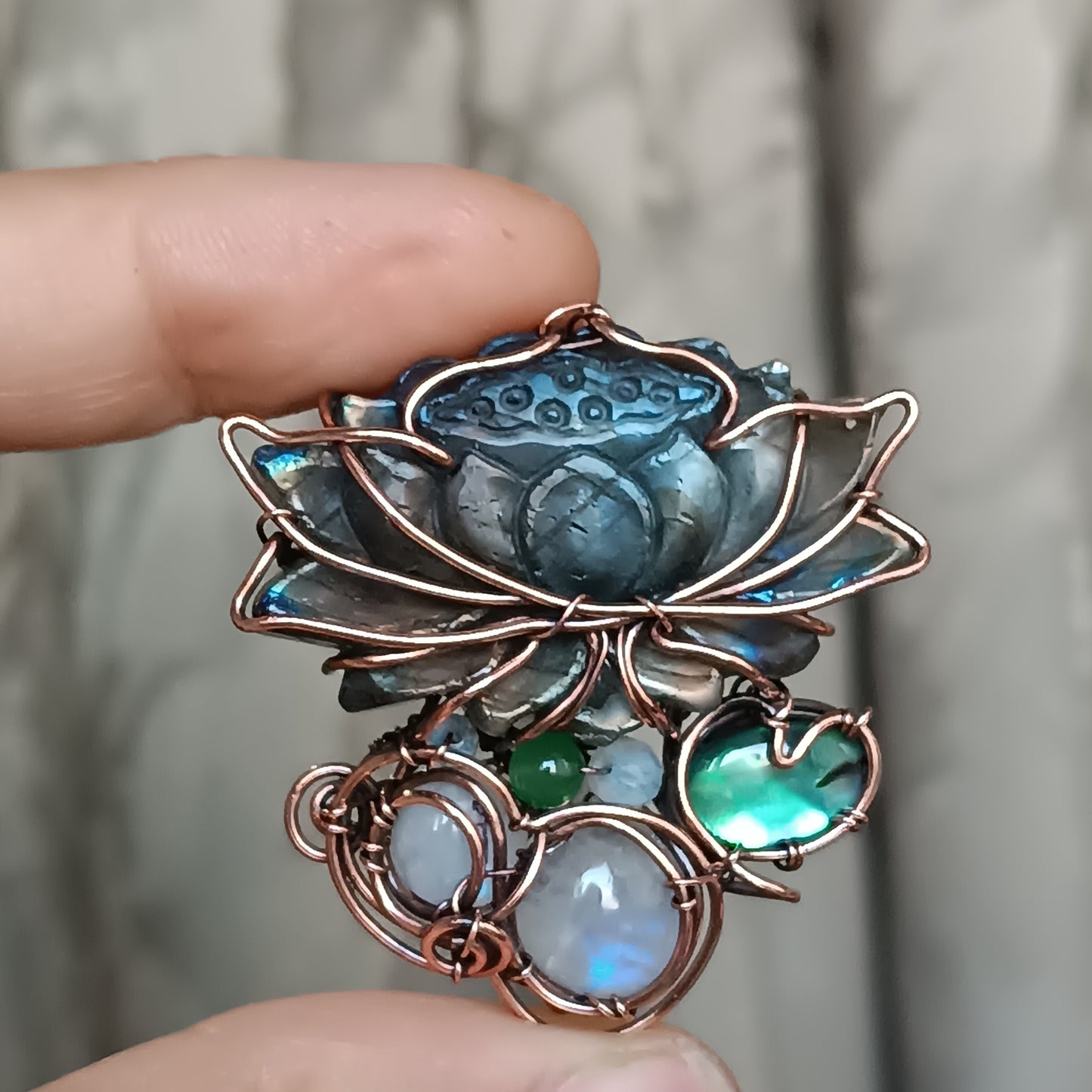Lotus flower necklace