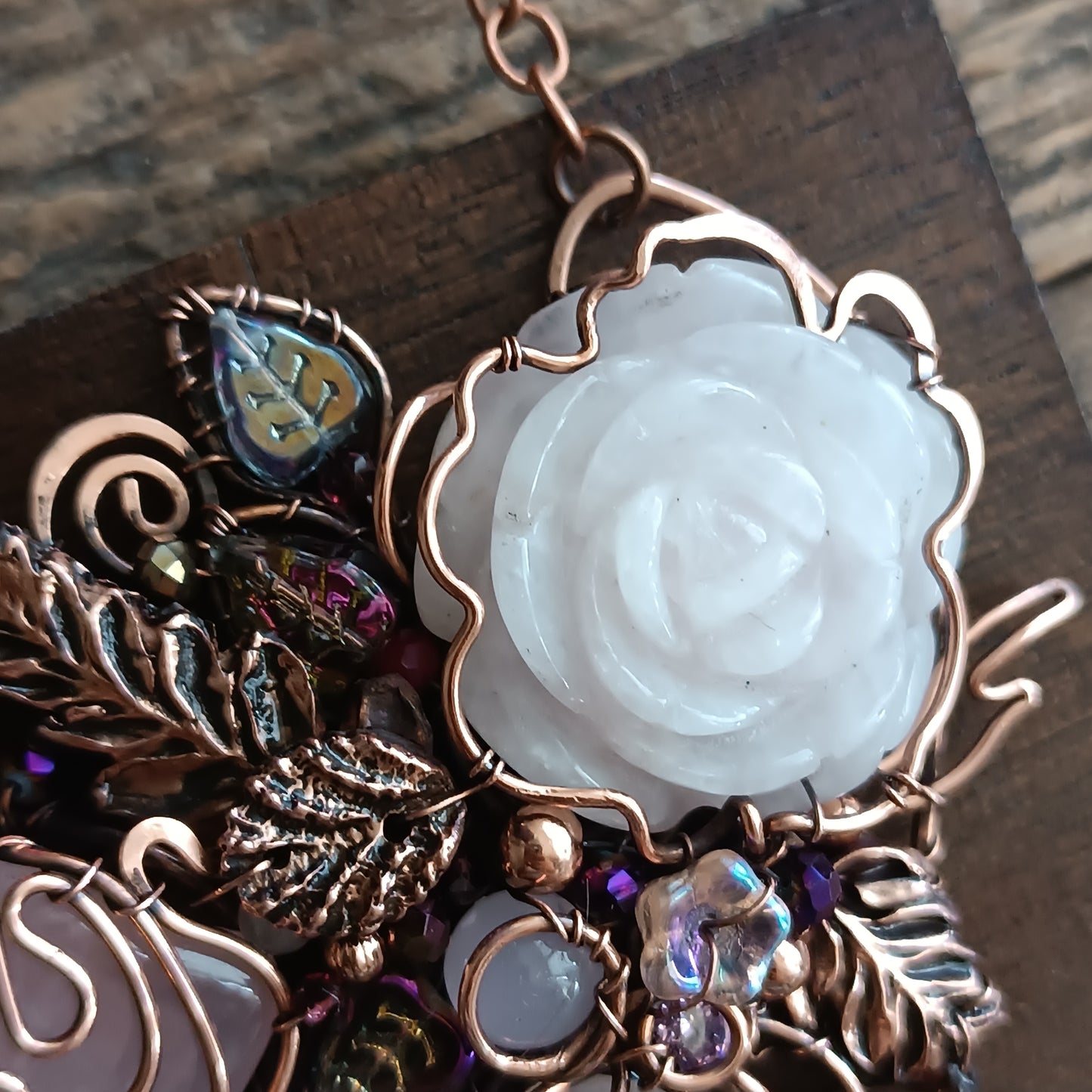Rose garden necklace.